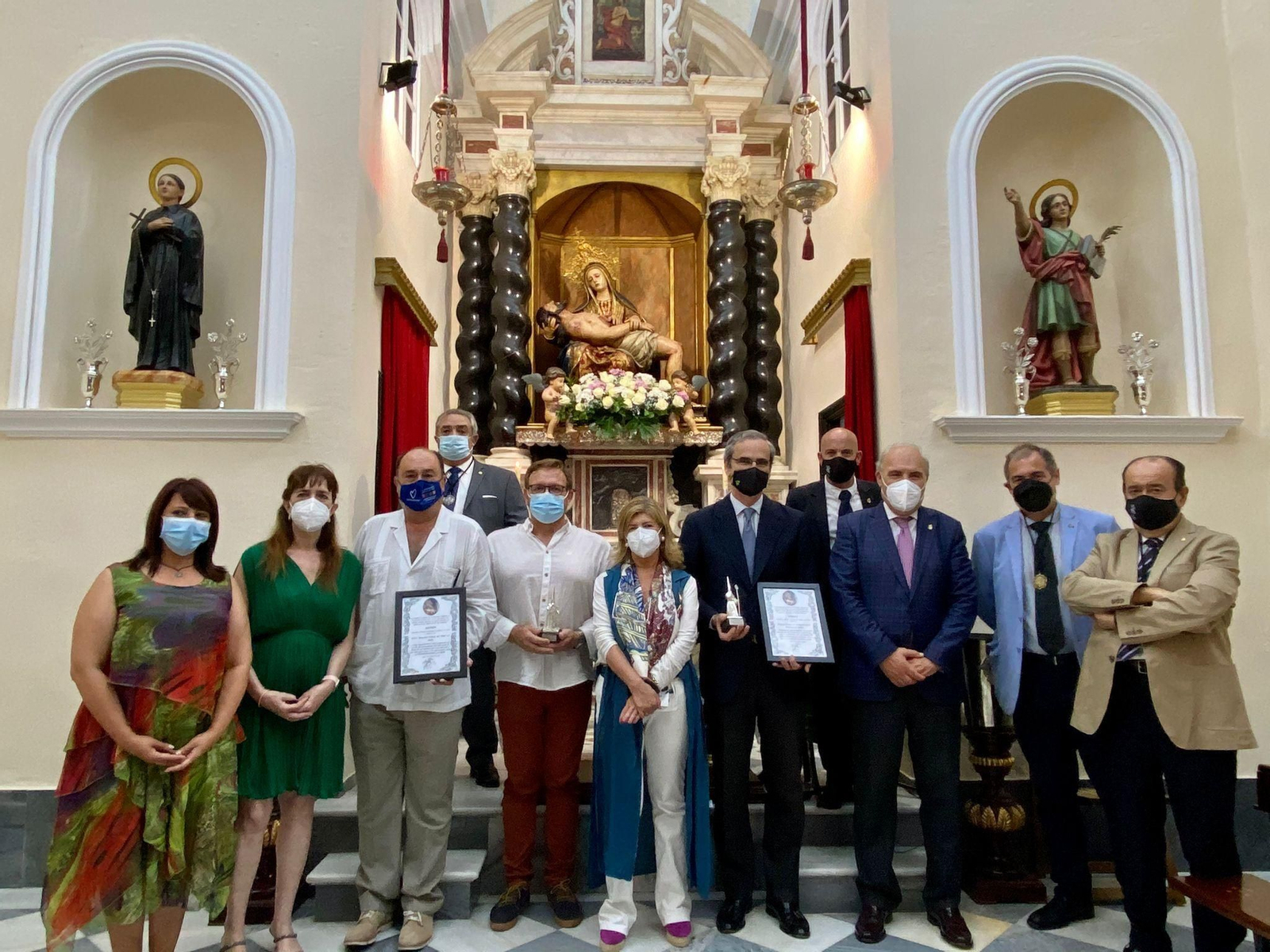 Entrega del premio Penitente de Plata, de la cofradía del Caminito.