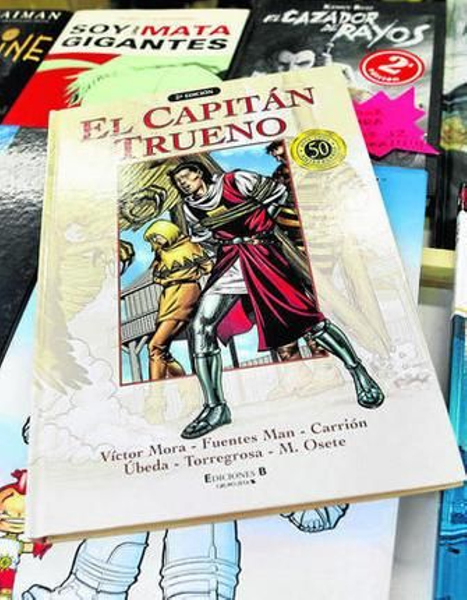 Fotografía de archivo de un volumen de 'El Capitán Trueno'.