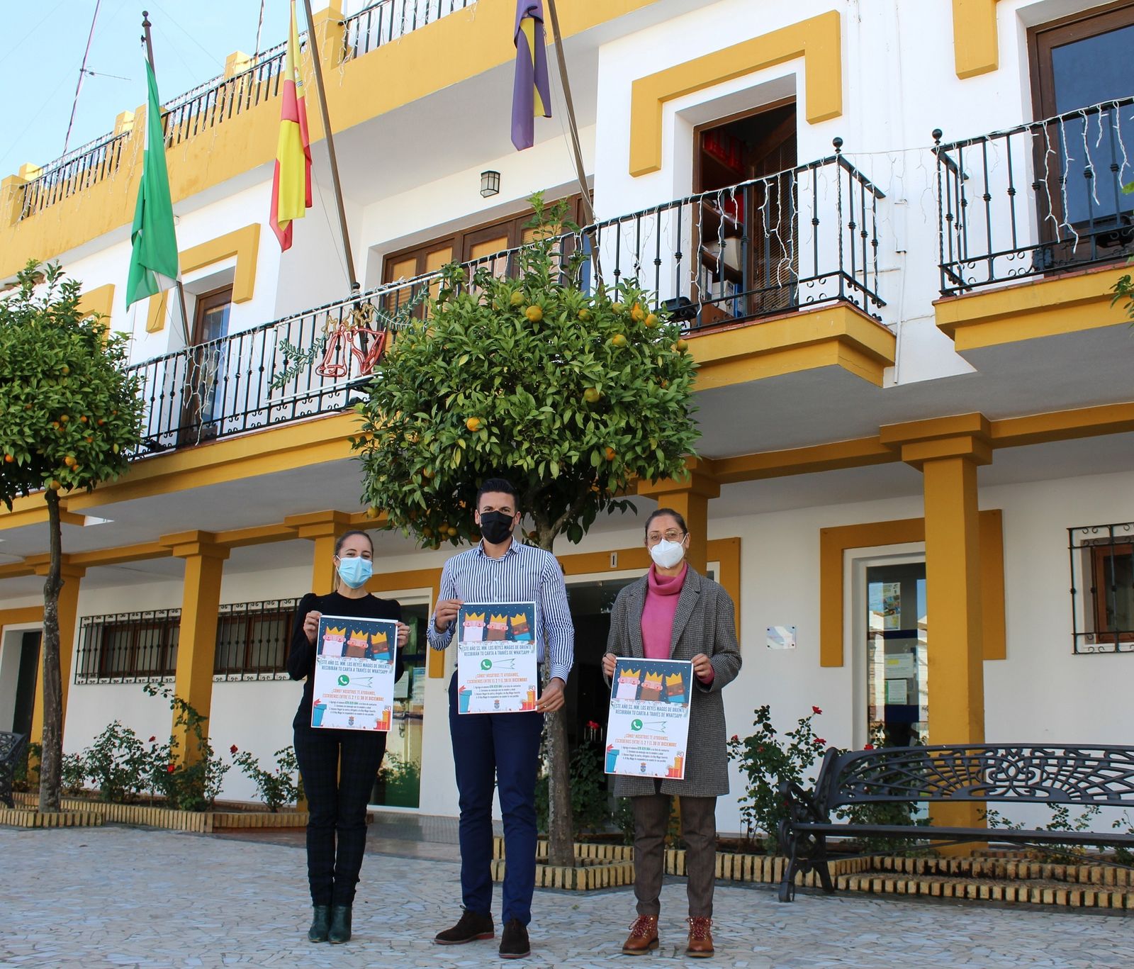 Presentación del cartel de la carta a los Reyes Magos a través de Whatsapp