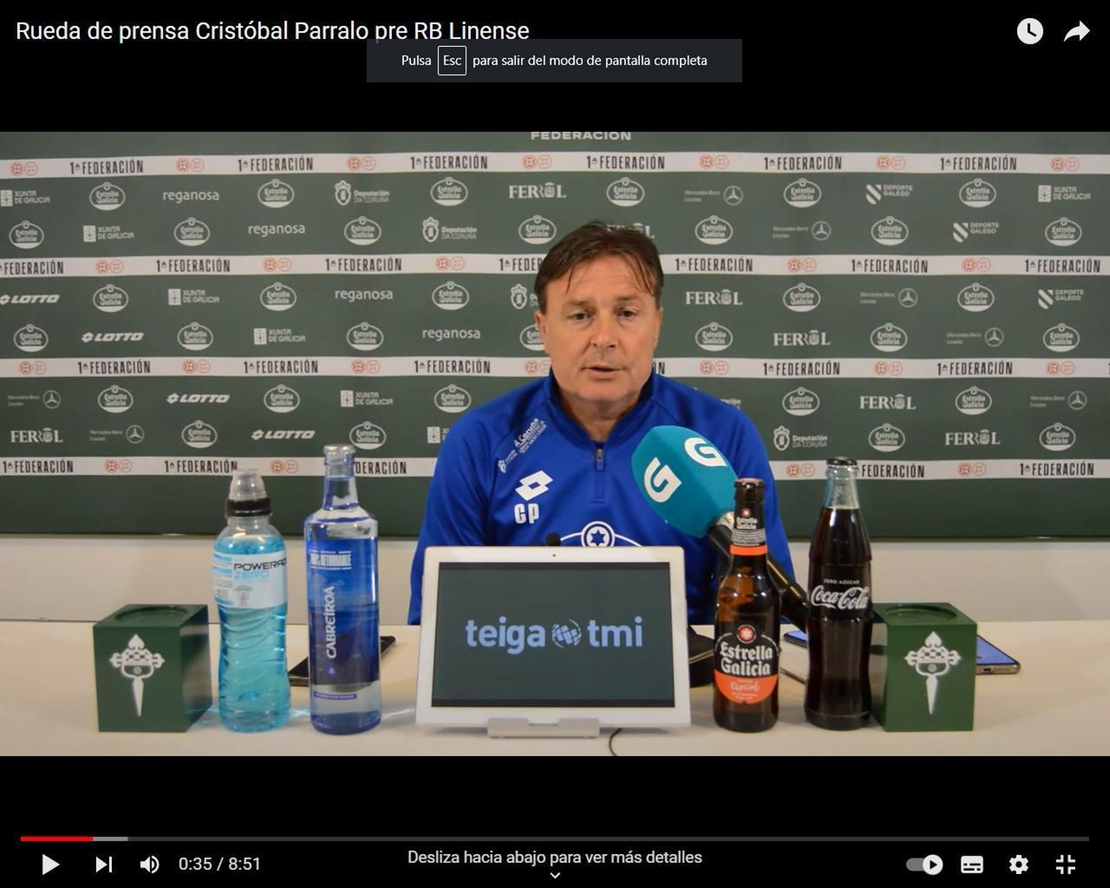 Cristóbal Parralo en rueda de prensa