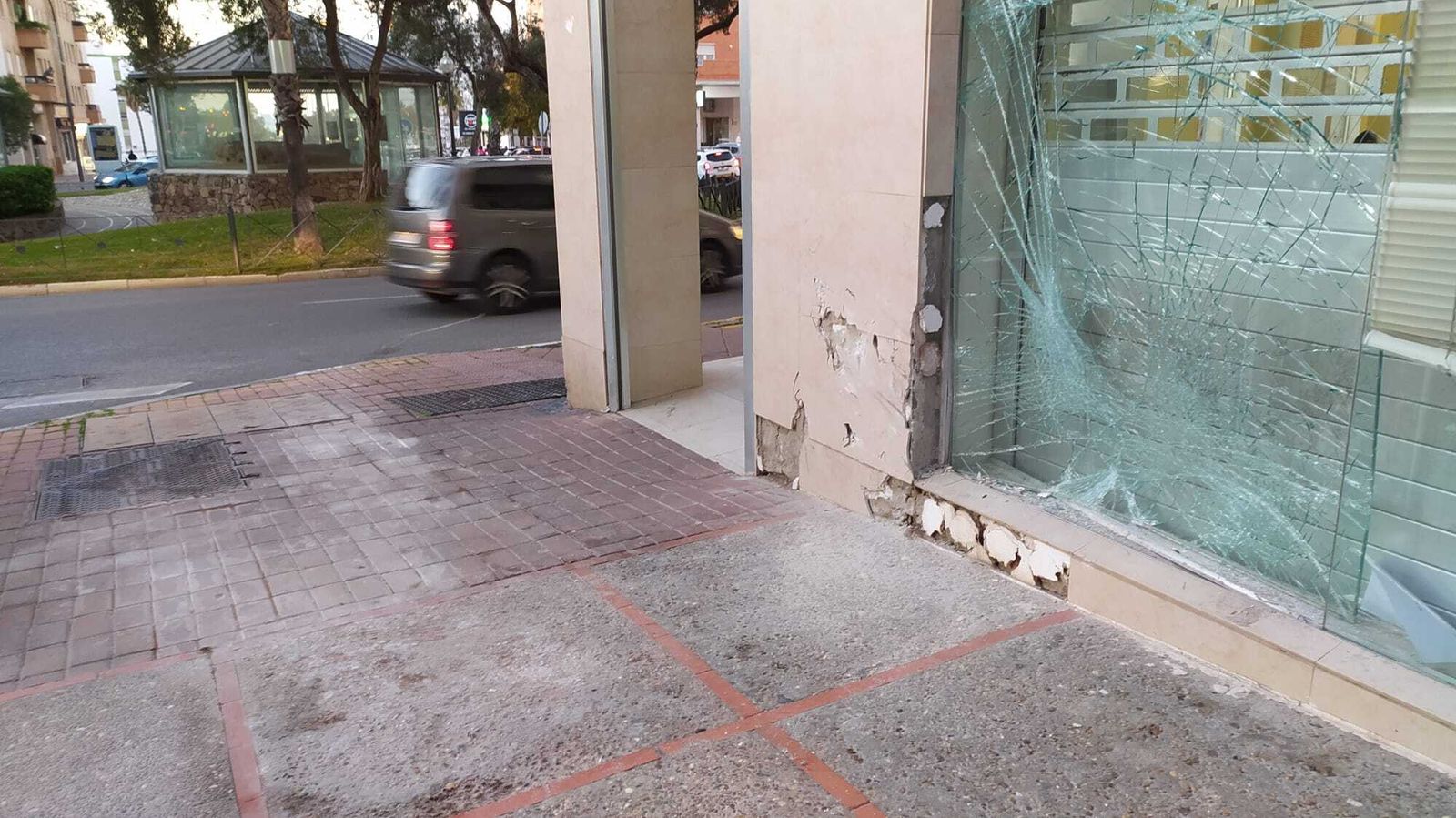 Lugar donde tuvo lugar el accidente de tráfico en San Fernando.