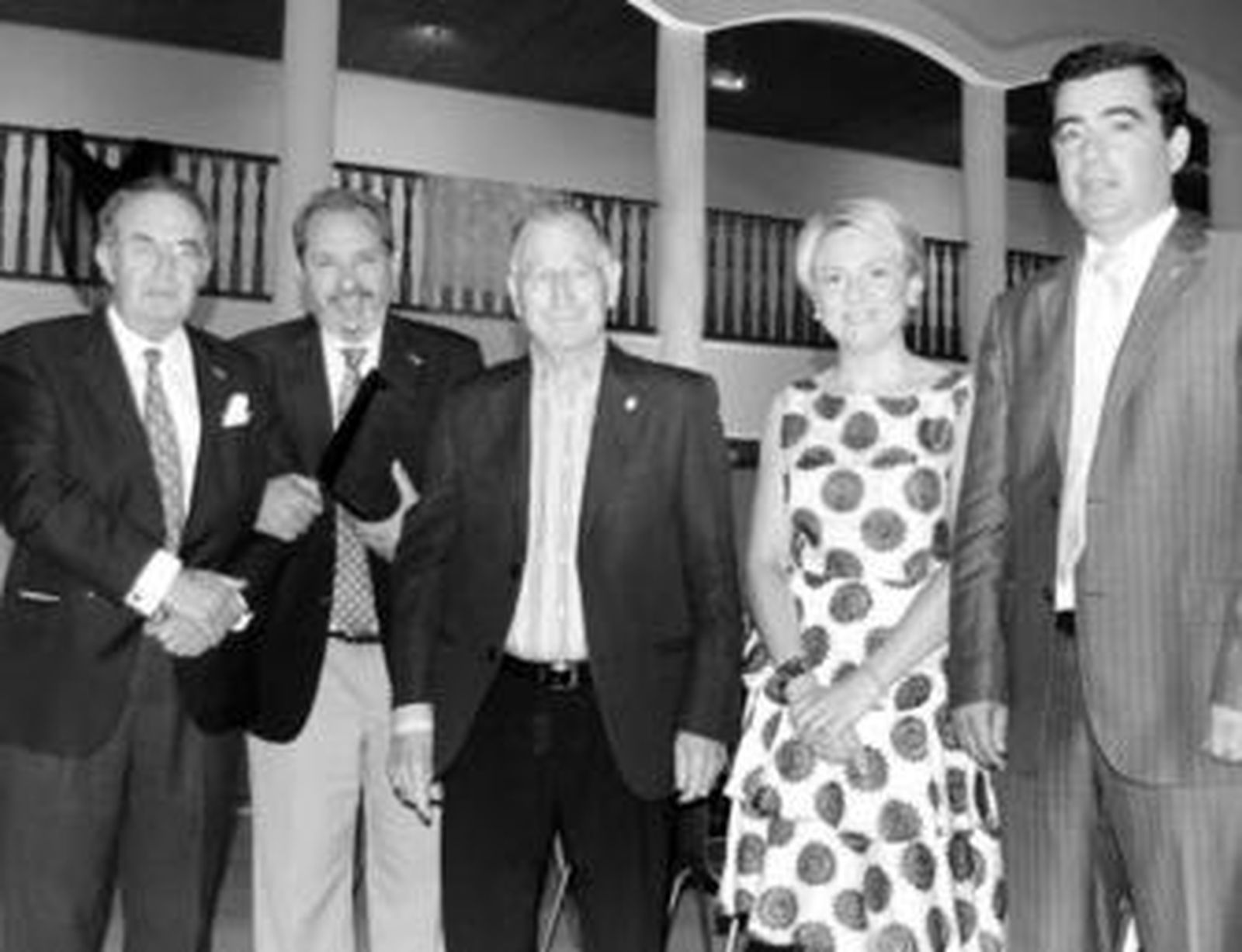 Fausto Romero, Antonio García Barbeito, Gabriel Amat, Eloisa Cabrera y Enrique Fernández.