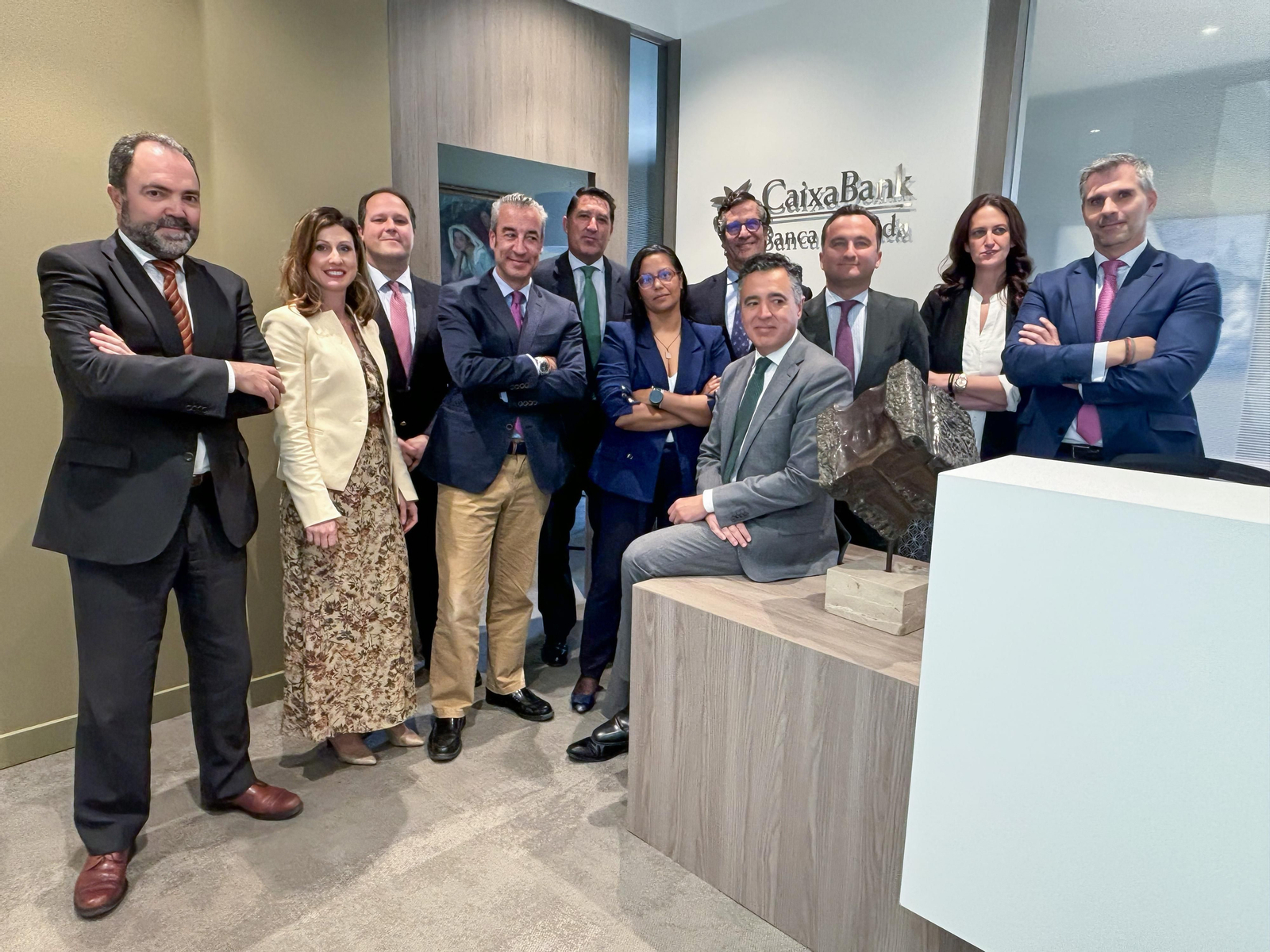 Inauguración del nuevo centro de banca privada en Jerez de CaixaBank-