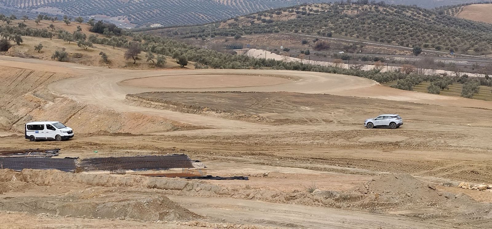 Obras en la Variante de Loja en el tramo de Riofrío