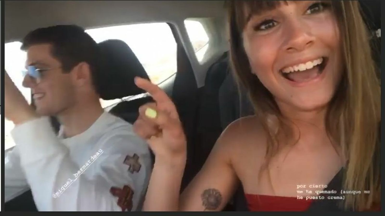 Aitana Ocaña y Miguel Bernadeau en el vídeo que han compartido