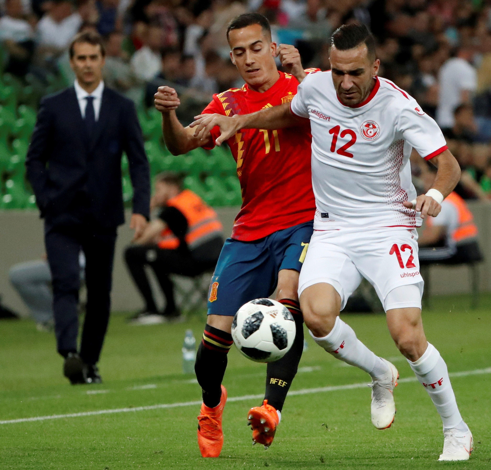 Las imágenes del España-Túnez