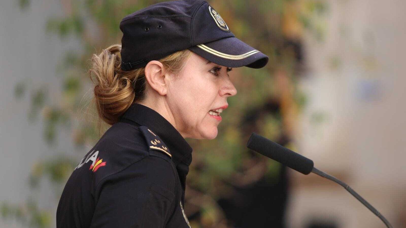 La inspectora Susana Prieto en rueda de prensa.