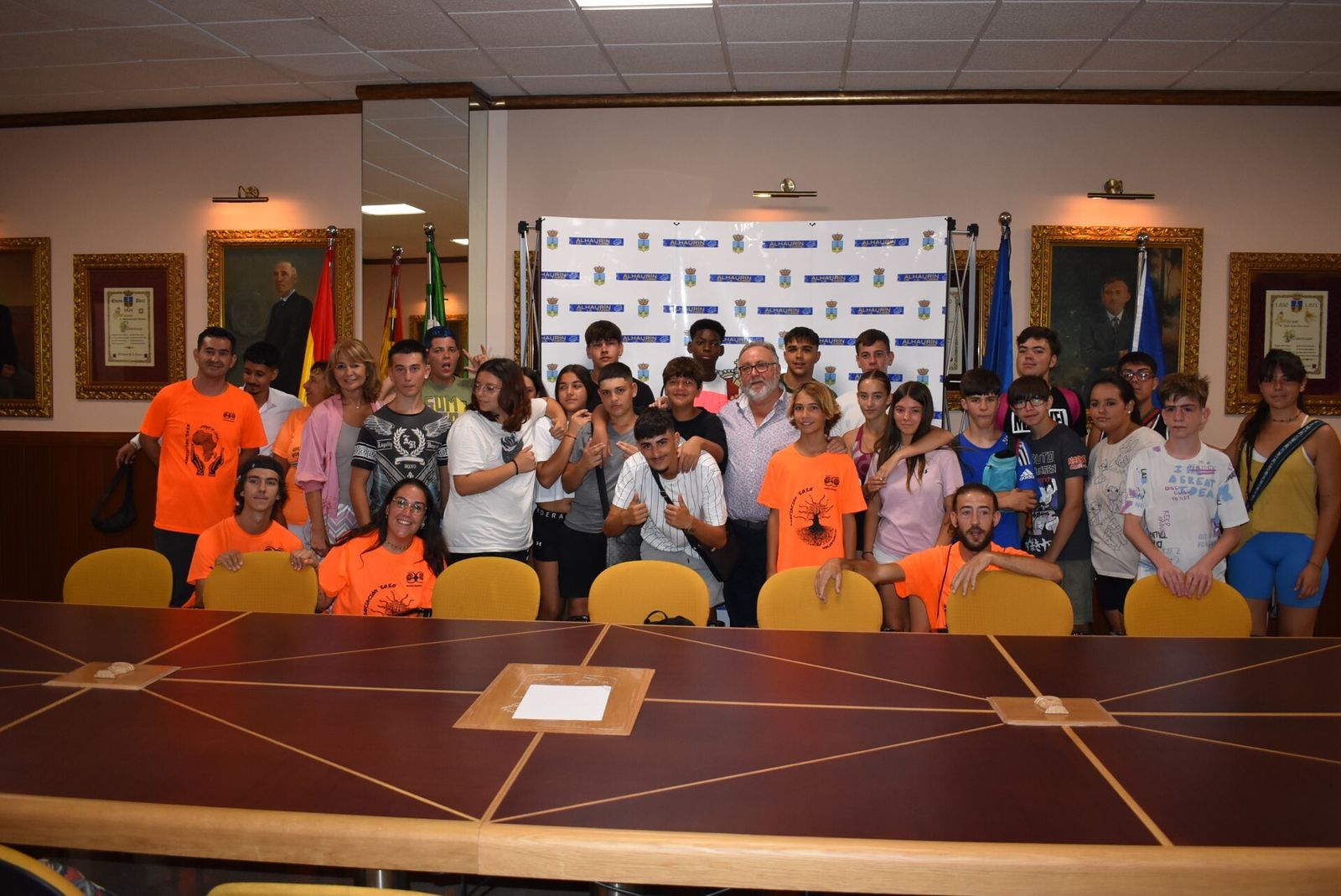 Los jóvenes participantes en las colonias urbanas de Alhaurín de la Torre