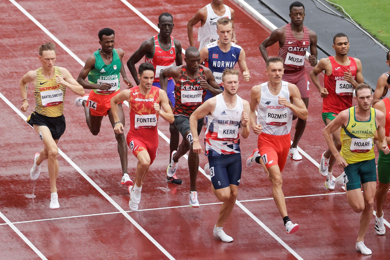 Ignacio Fontes, durante la carrera del pasado martes en Tokio