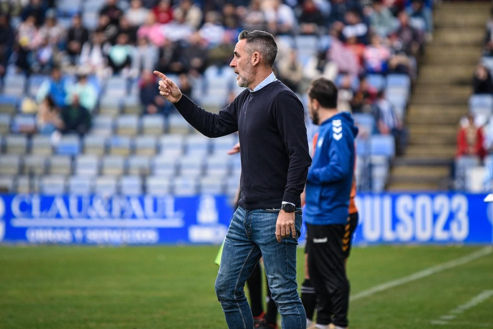 Abel Gómez durante el partido de este domingo frente al Antequera.