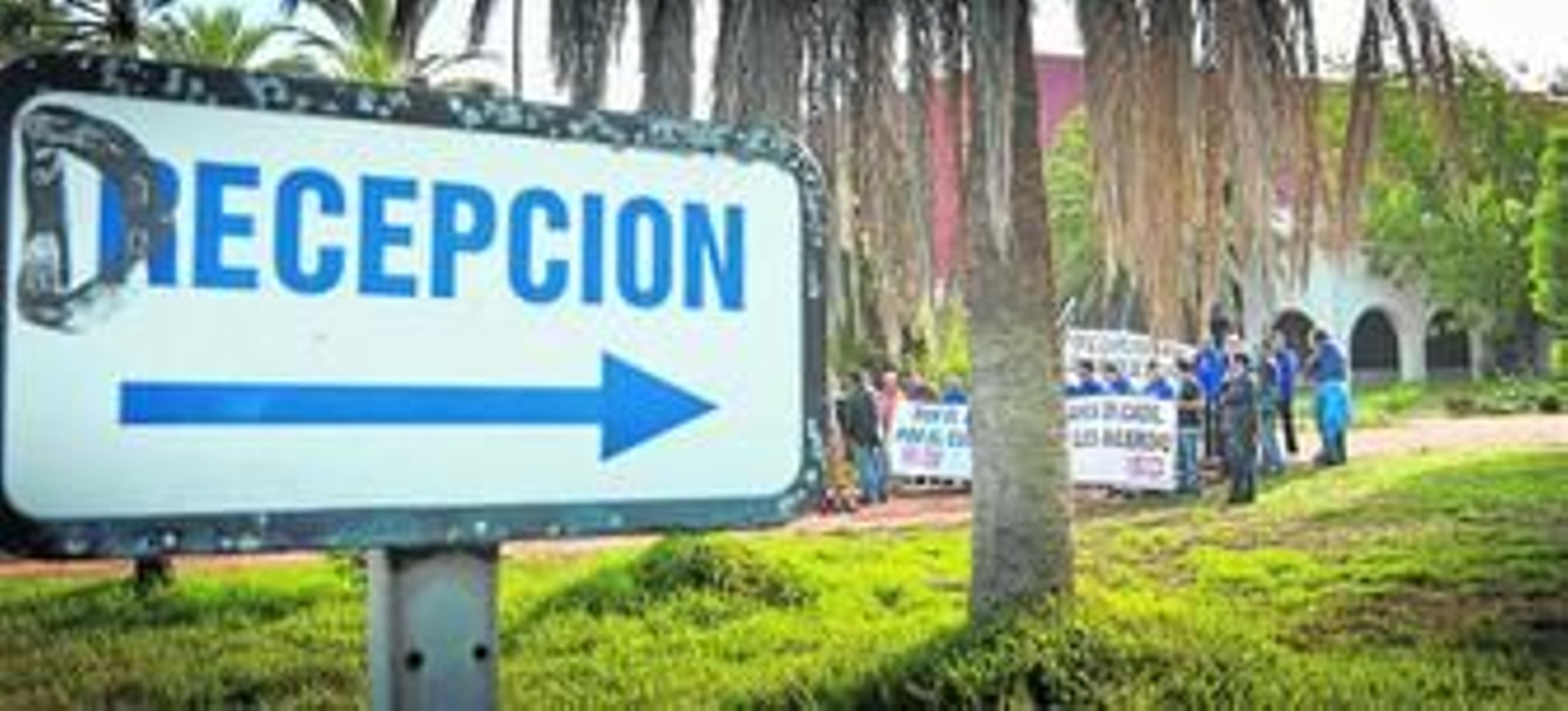 Imagen de archivo de una protesta del antiguo comité de empresa en el interior de la fábrica de Delphi.