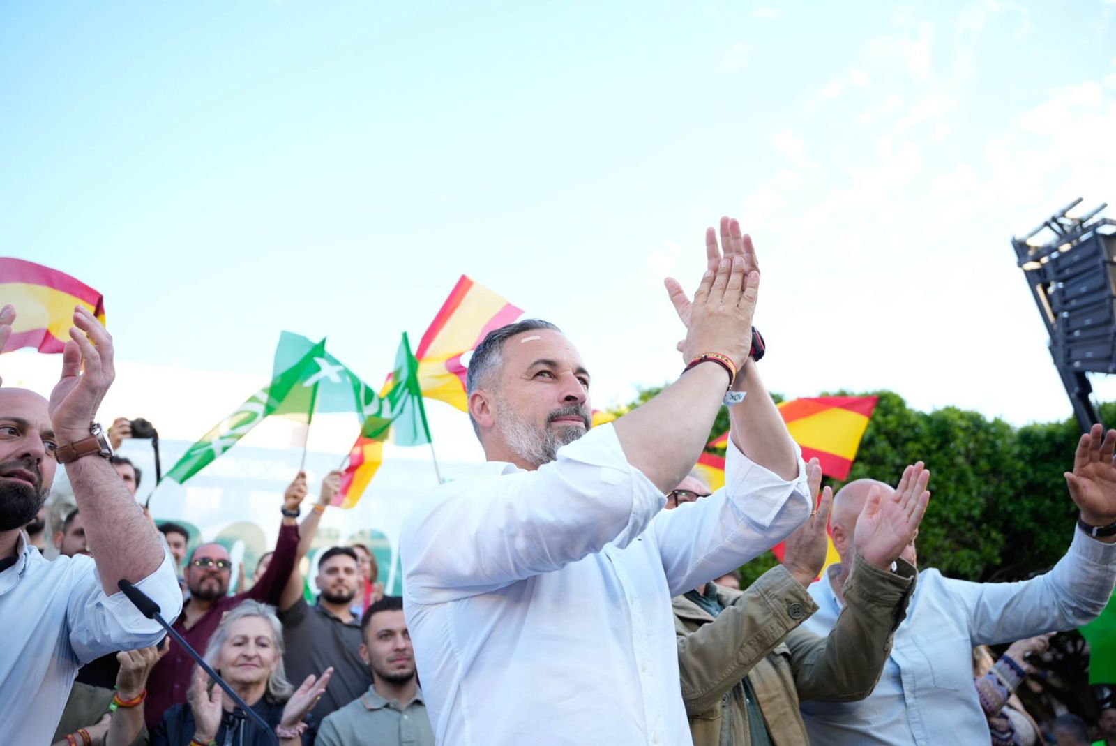 Las imágenes del acto público de Vox con Santiago Abascal en El Ejido