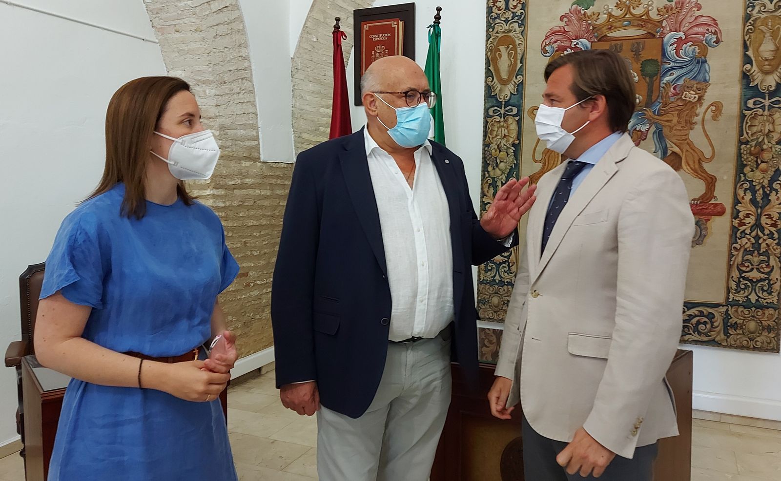 Cristina Casanueva, Jorge Jiménez y Antonio Repullo.