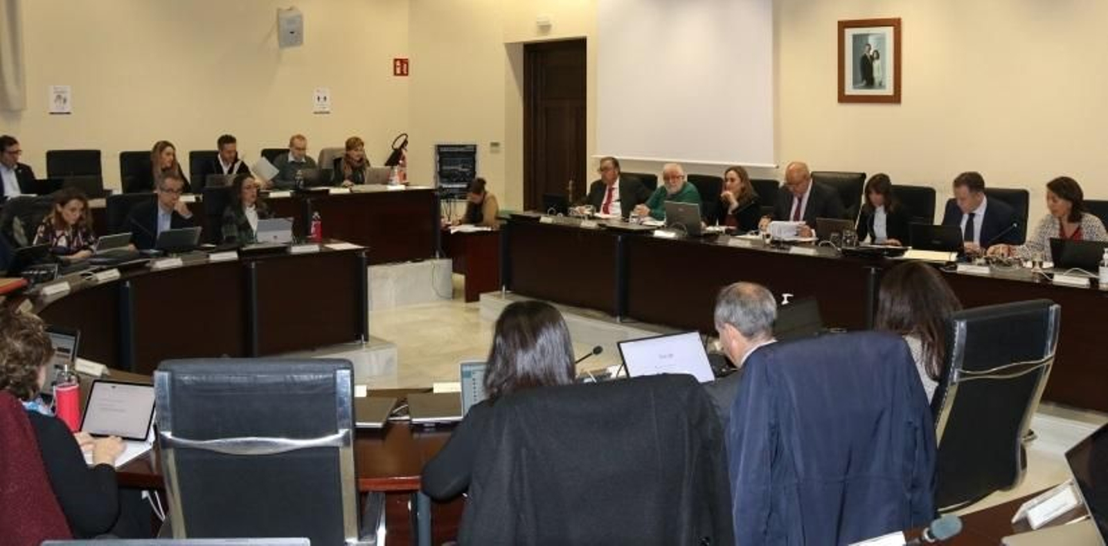 Un momento del consejo de gobierno de la Universidad de Córdoba.