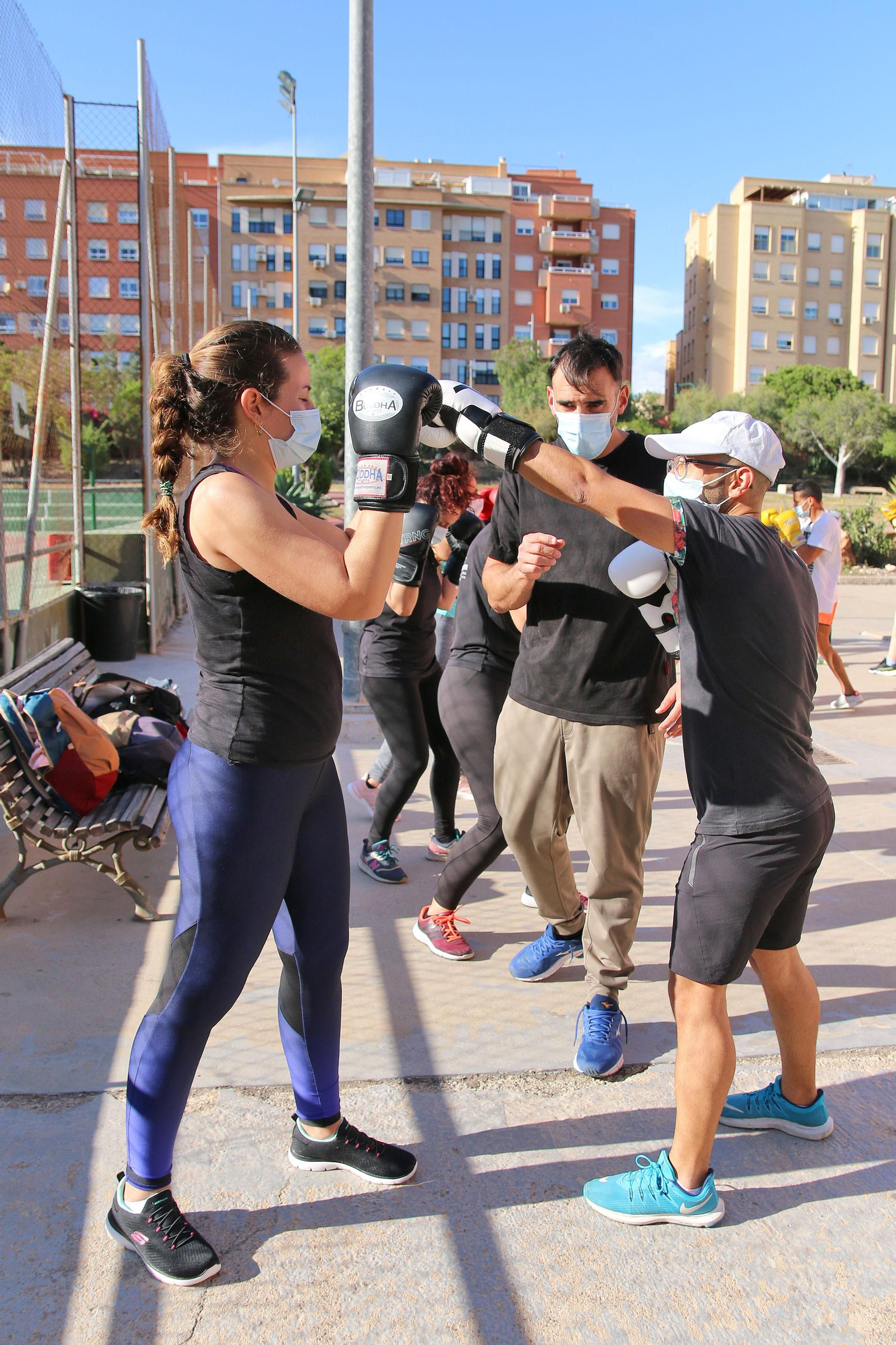 Fotogalería del entrenamiento del Almería Boxing.