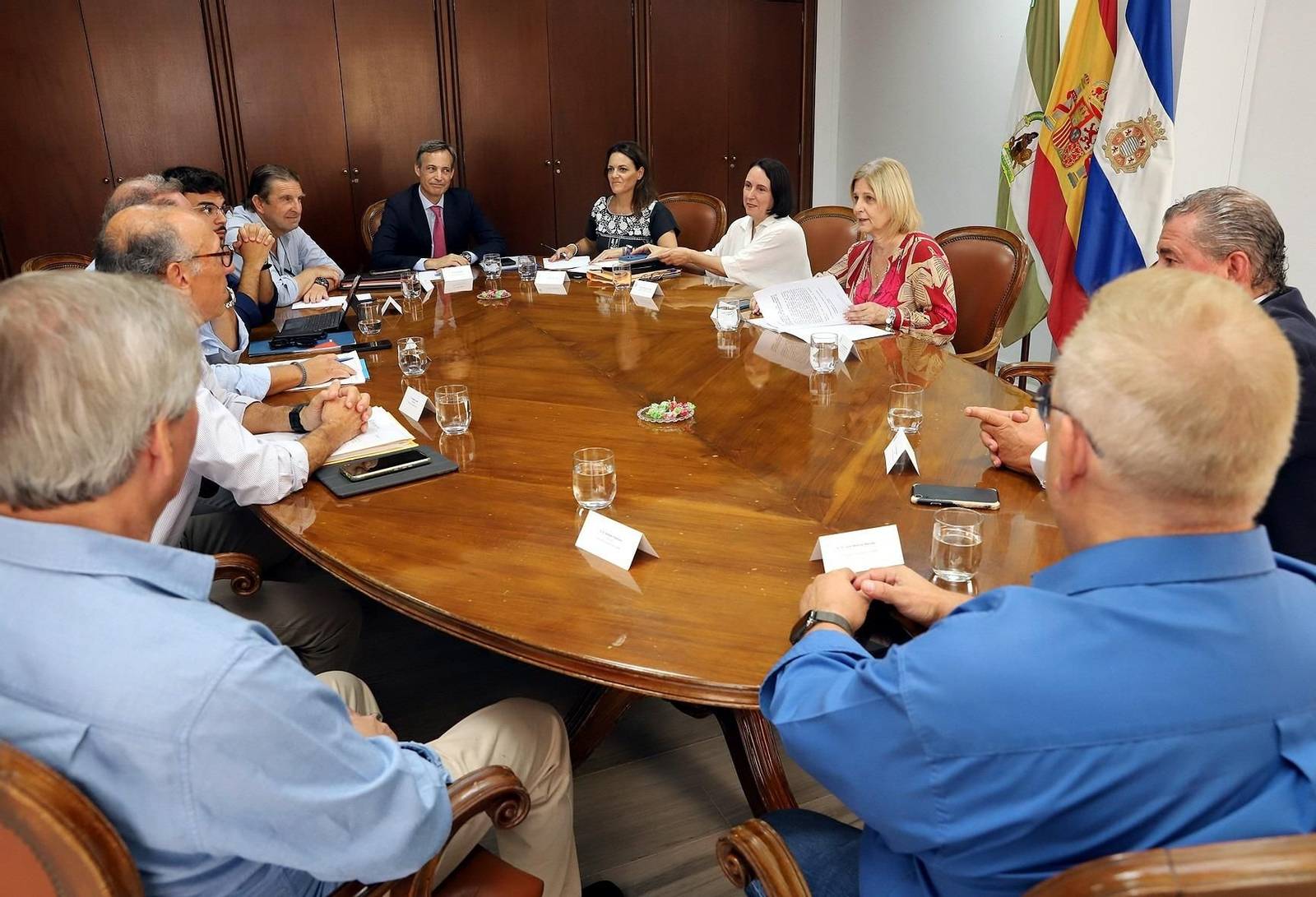 Imagen de la reunión entre el Ayuntamiento de Jerez y el Parque Empresarial