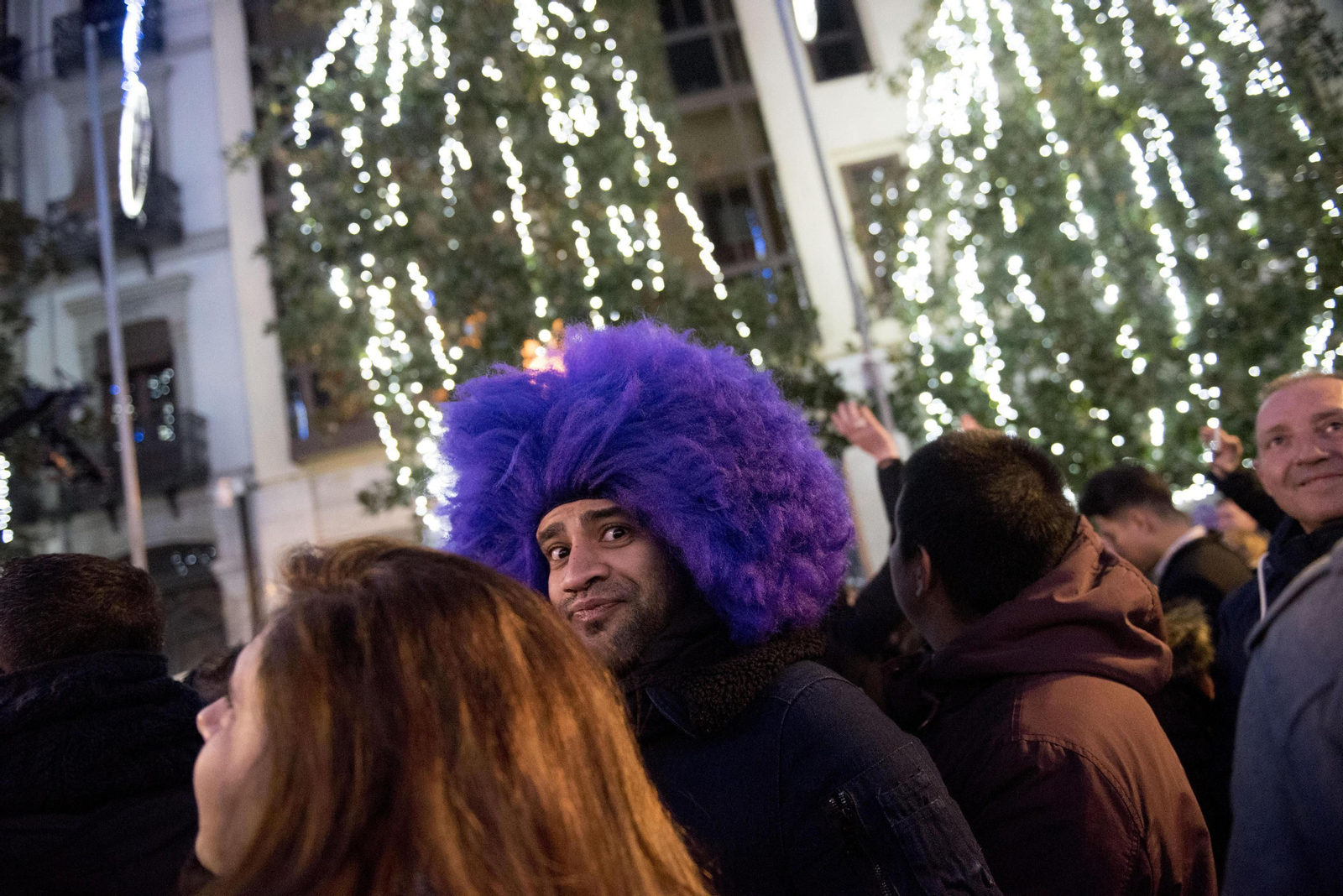 Las imágenes de la Nochevieja en la Plaza del Carmen