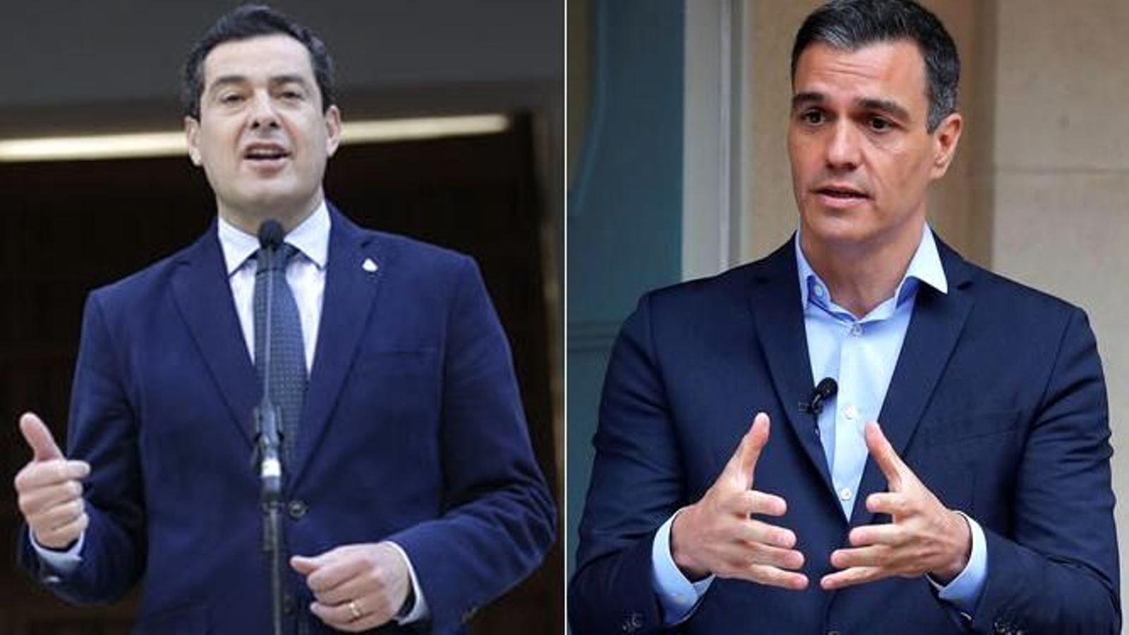 Juanma Moreno Bonilla y Pedro Sánchez.