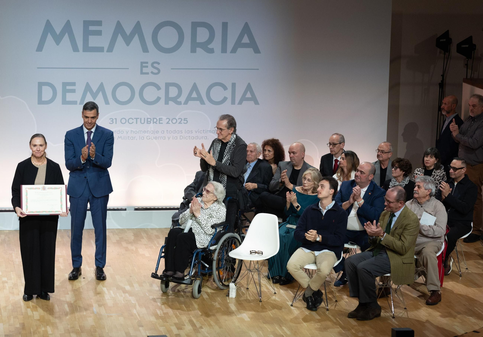 Laura García Lorca recoge en Madrid el nombramiento de Federico como víctima de la Guerra Civil