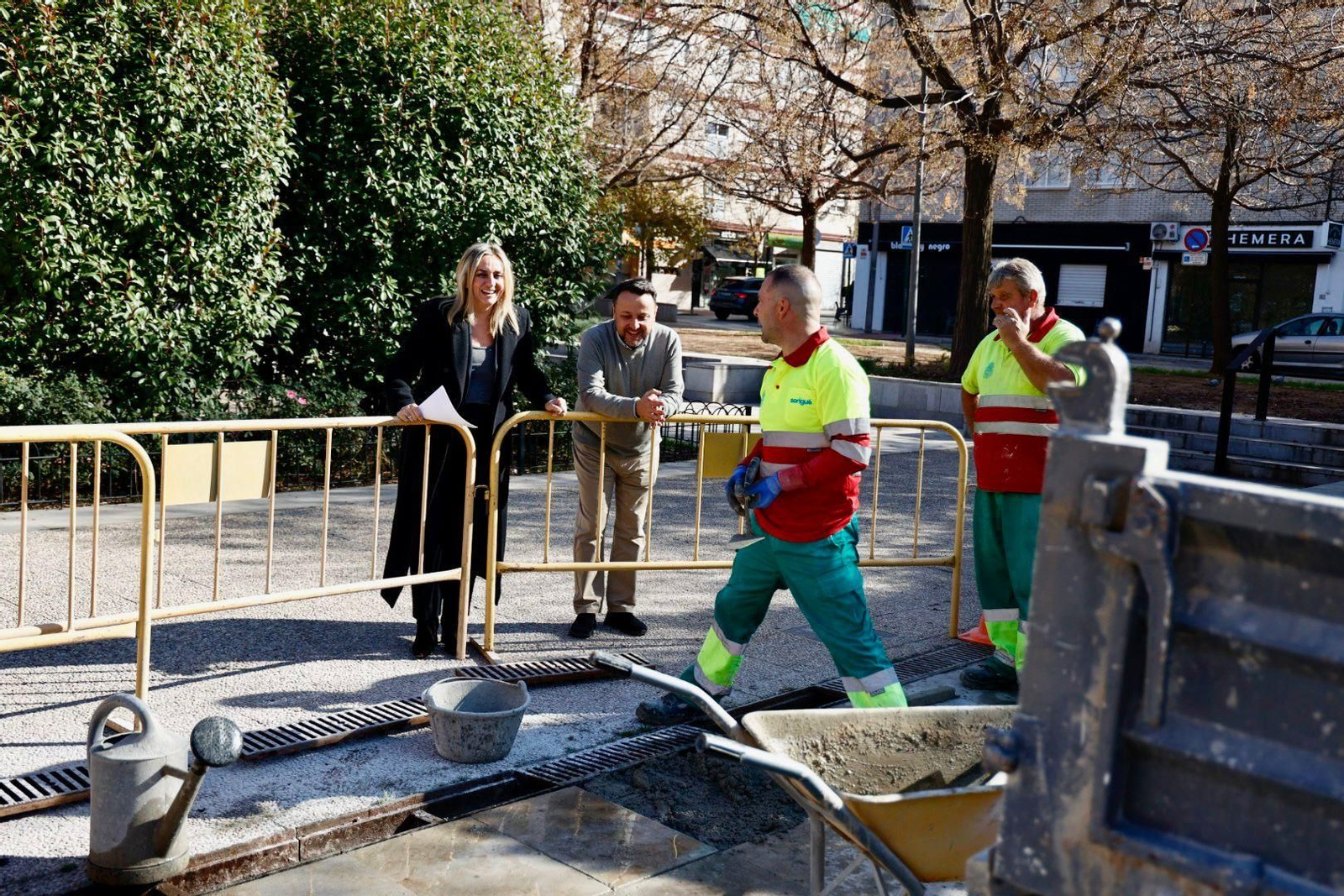 Visita de la alcaldesa.