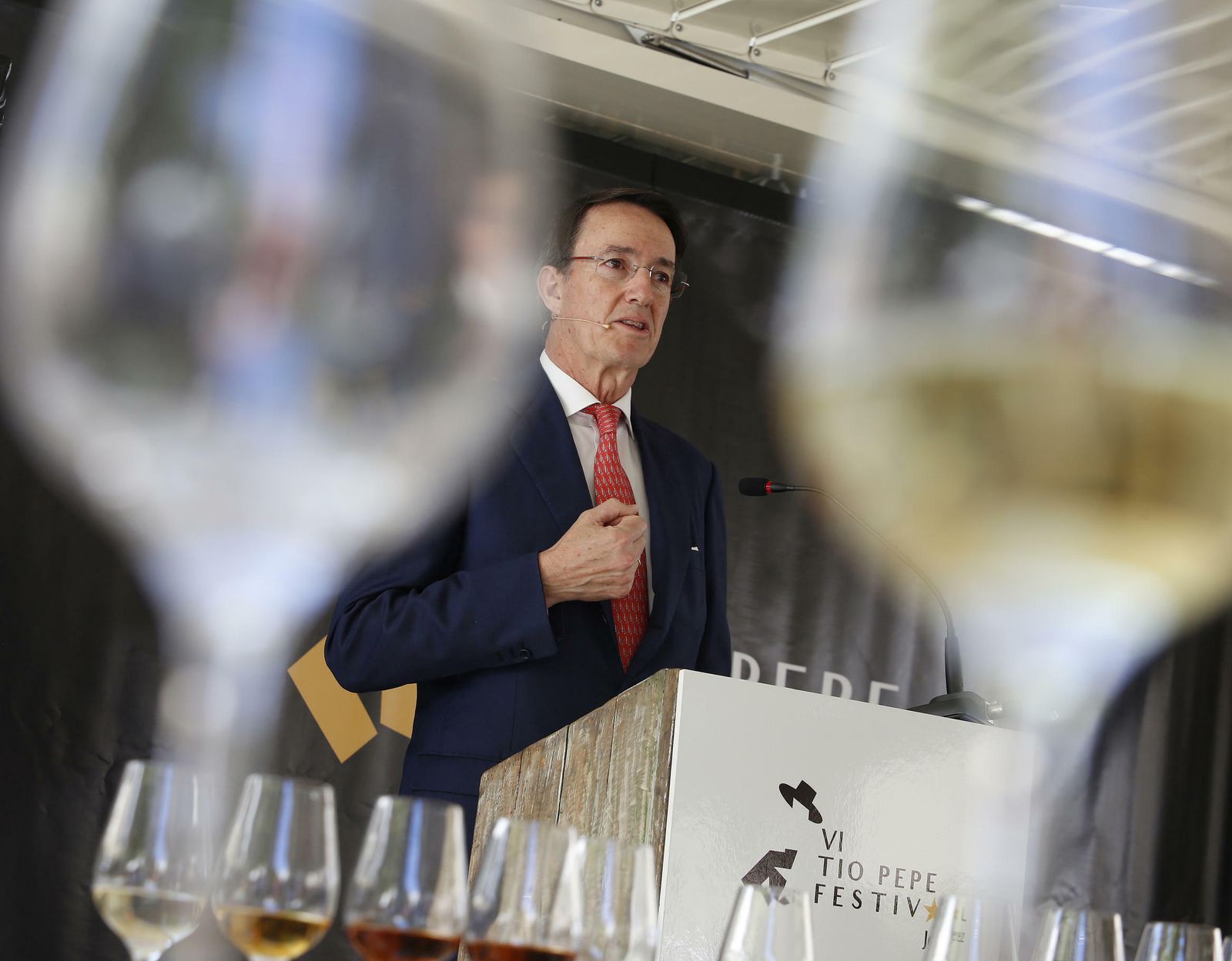 Mauricio González-Gordon, durante la presentación este viernes del Vi Tío Pepe Festival.