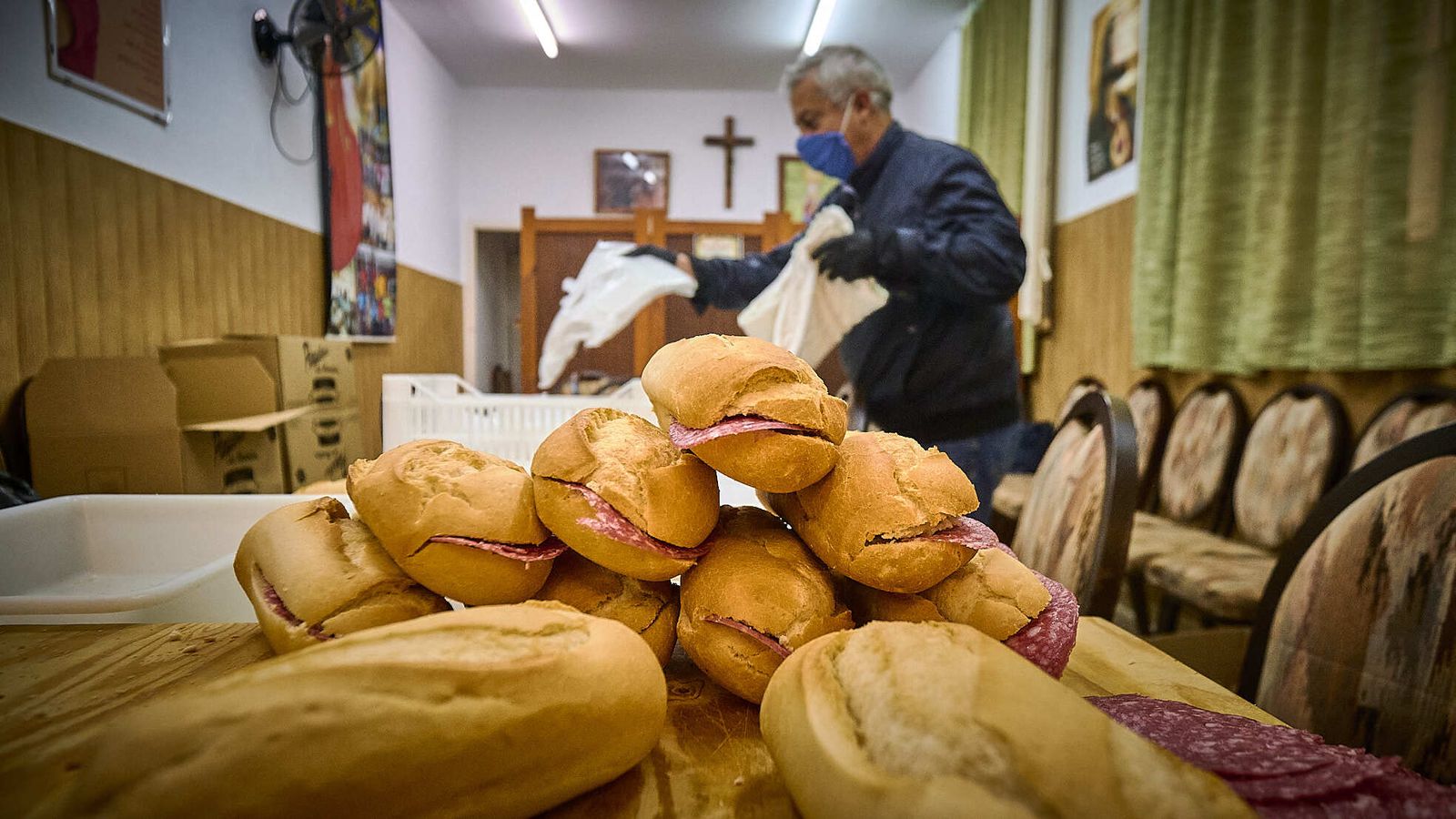 Imagen de archivo de un comedor social.