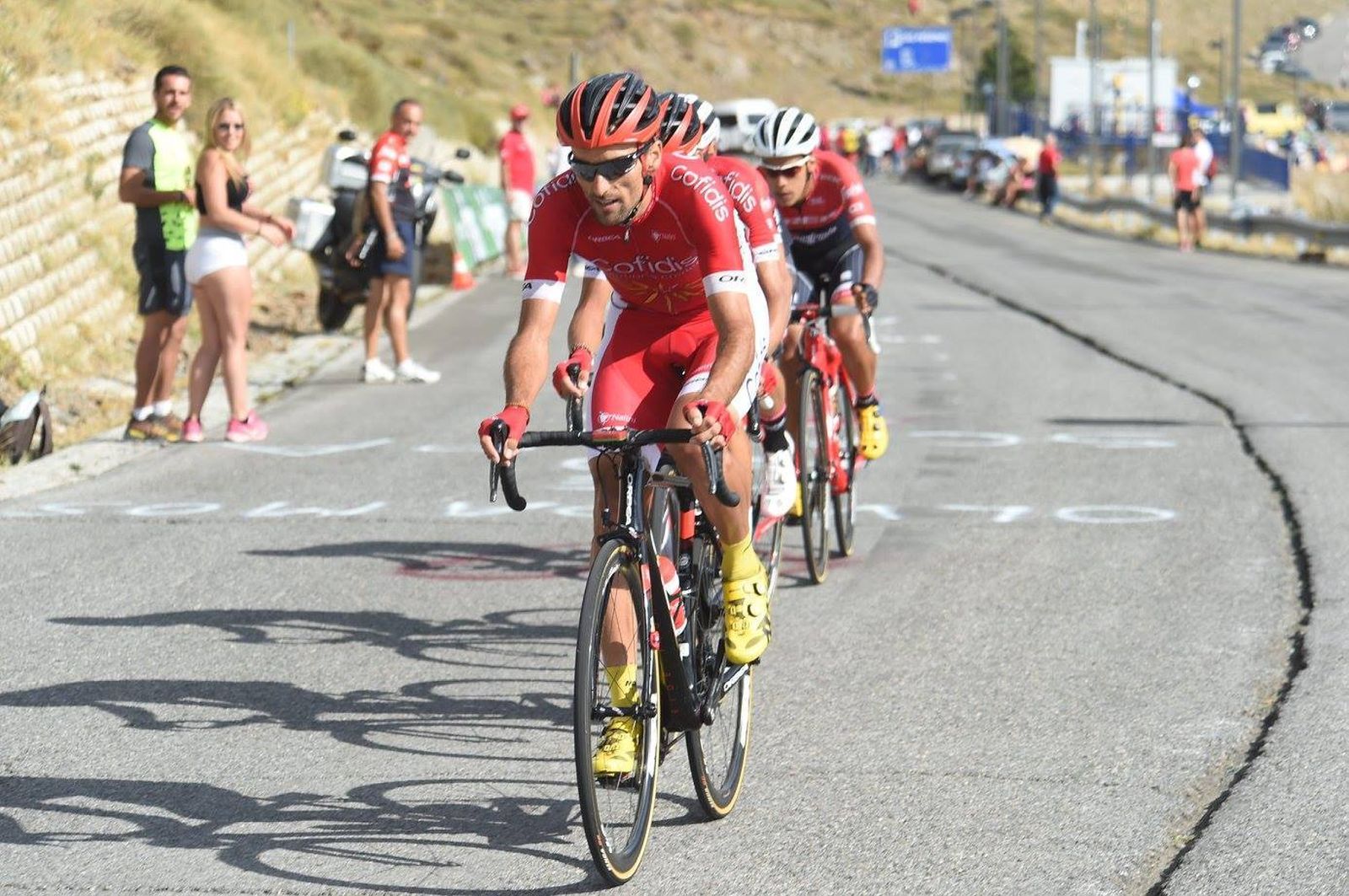Luis Ángel Maté, en una etapa de la Vuelta a España del 2017.
