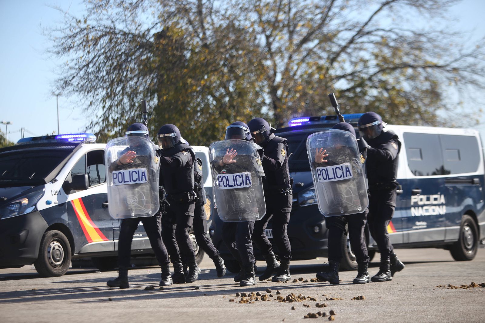Exhibición policial por la campaña de Reyes Magos