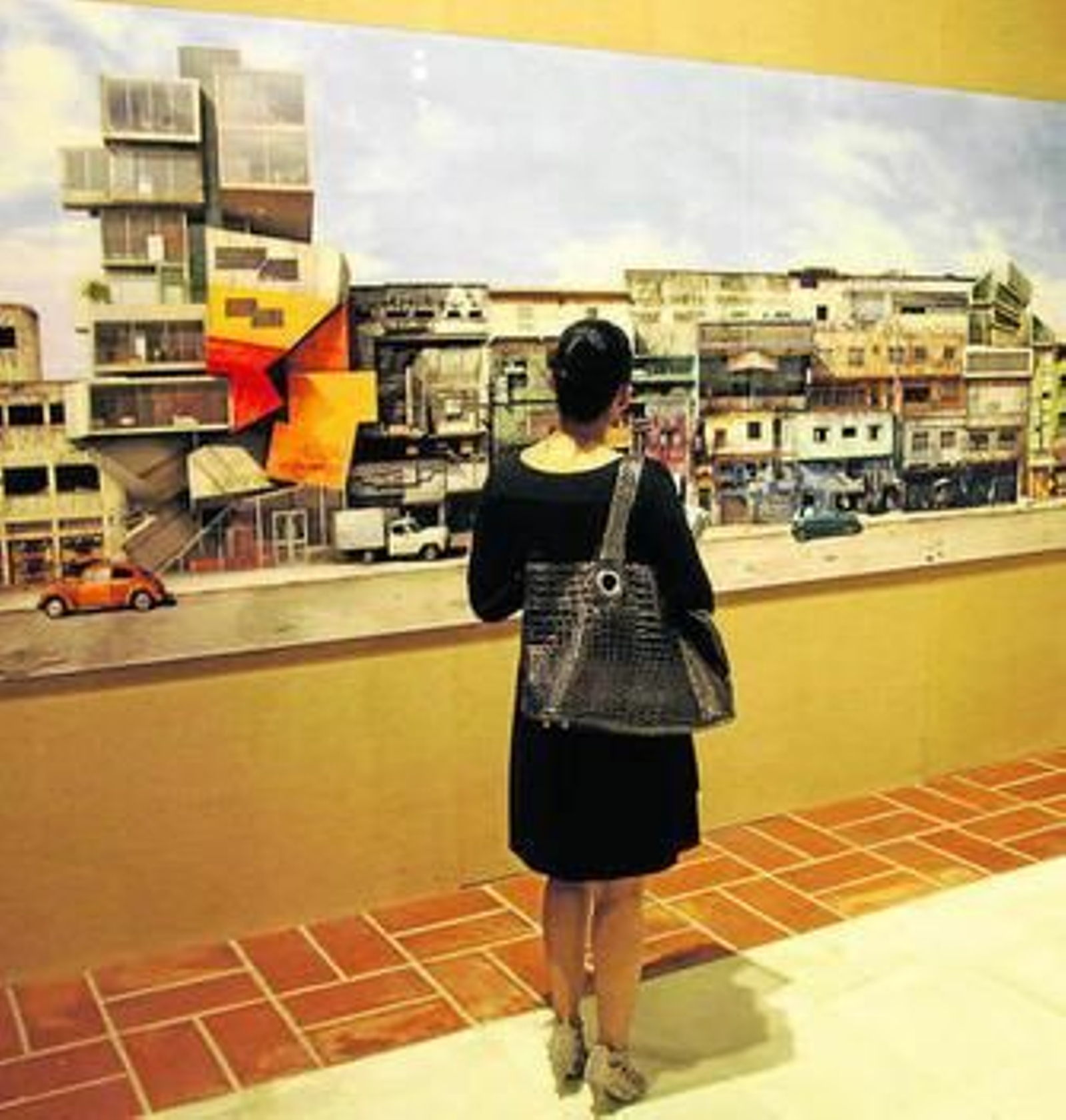 Una obra de la exposición 'Afterpost', todavía en Santa Lucía.