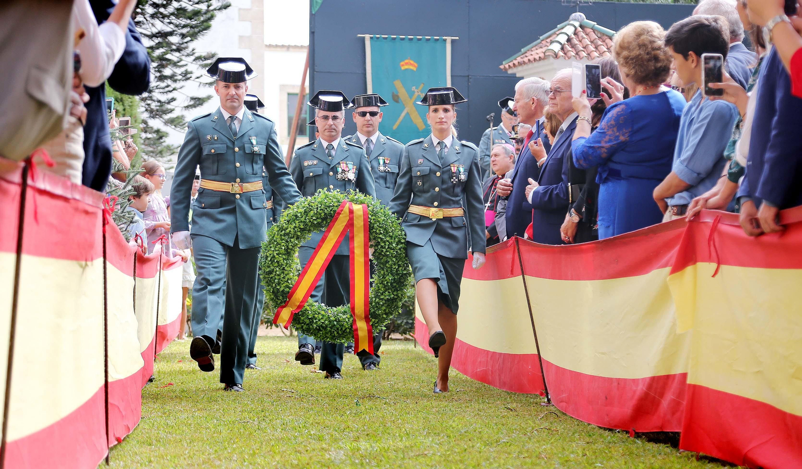 Imágenes del acto de la Guardia Civil