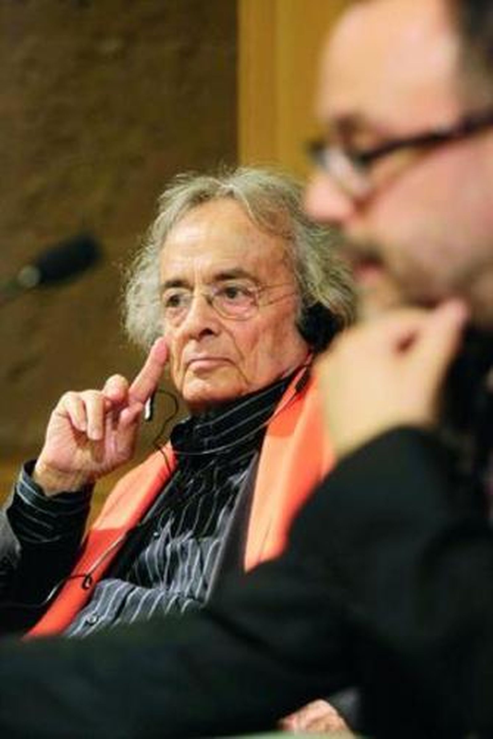 Ali Ahamd Said Esber, más conocido por su seudónimo Adonis, en el Palacio de Carlos V.