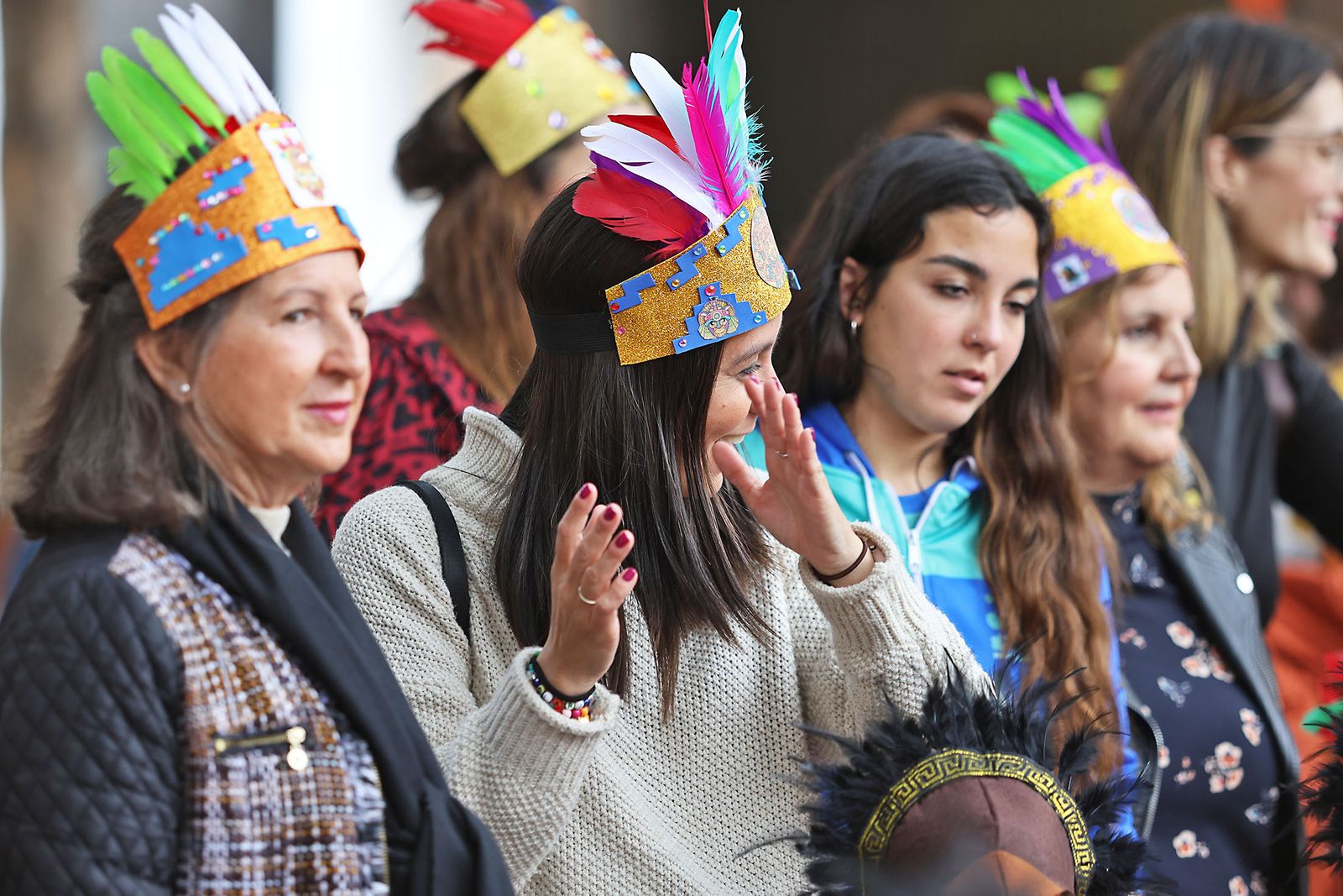 Imágenes del desfile “Un paseo por la historia”  de los niños del colegio Funcadia de Huelva