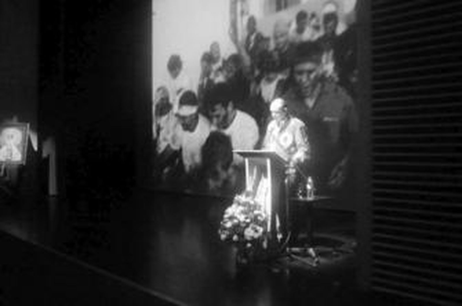 El nuevo Cascamorras, Alejandro Baena, durante el acto de presentación del pasado viernes.