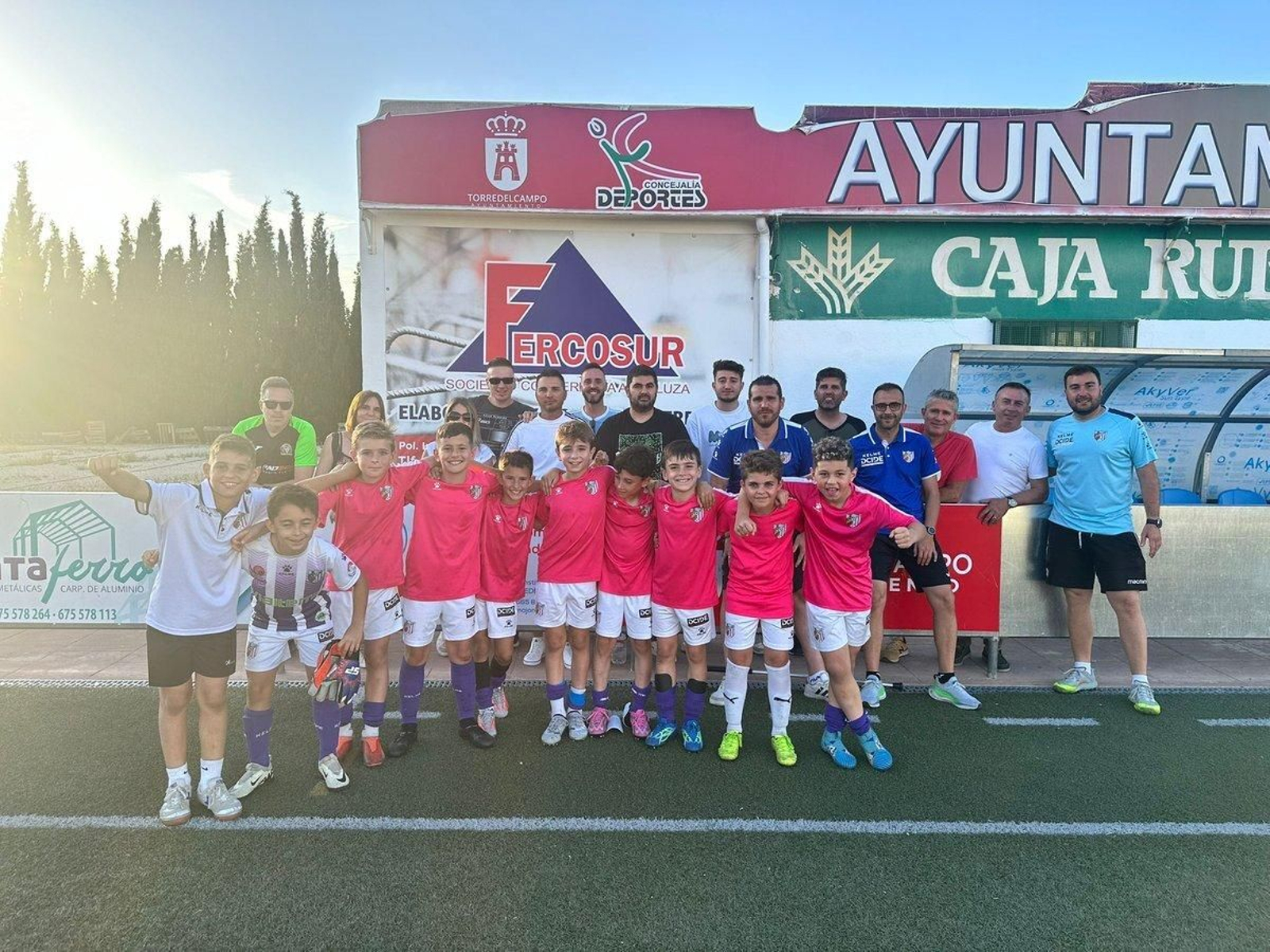 El Atlético Jaén benjamín, uno de los equipos que luchará por levantar el título del Trofeo Antoñete.