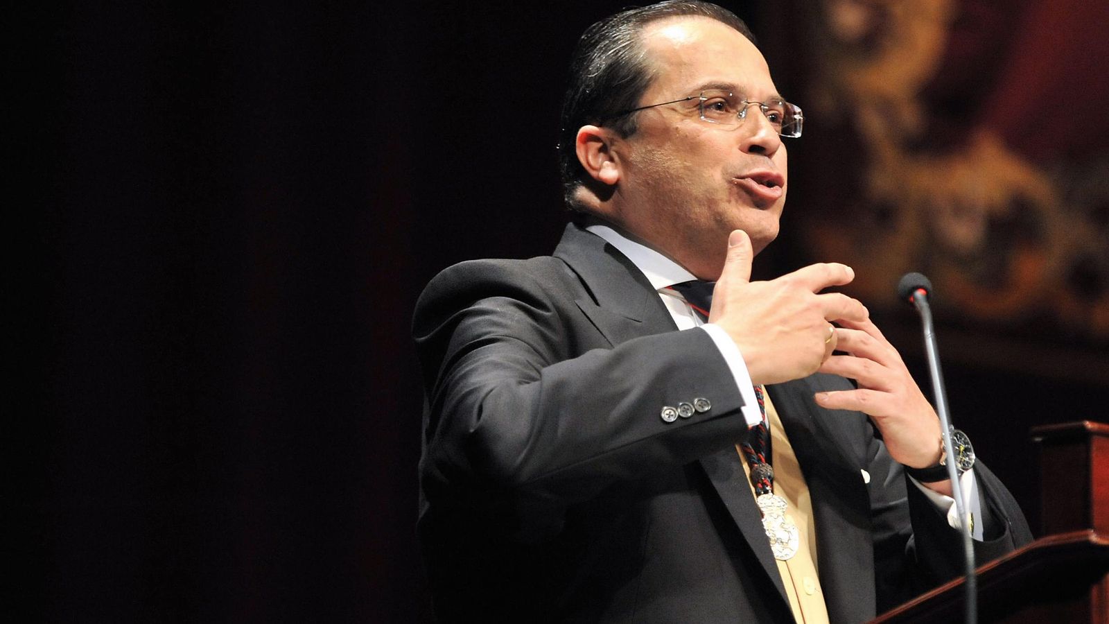 Ignacio Pérez, el día que pronunció el Pregón de la Semana Santa de Sevilla.