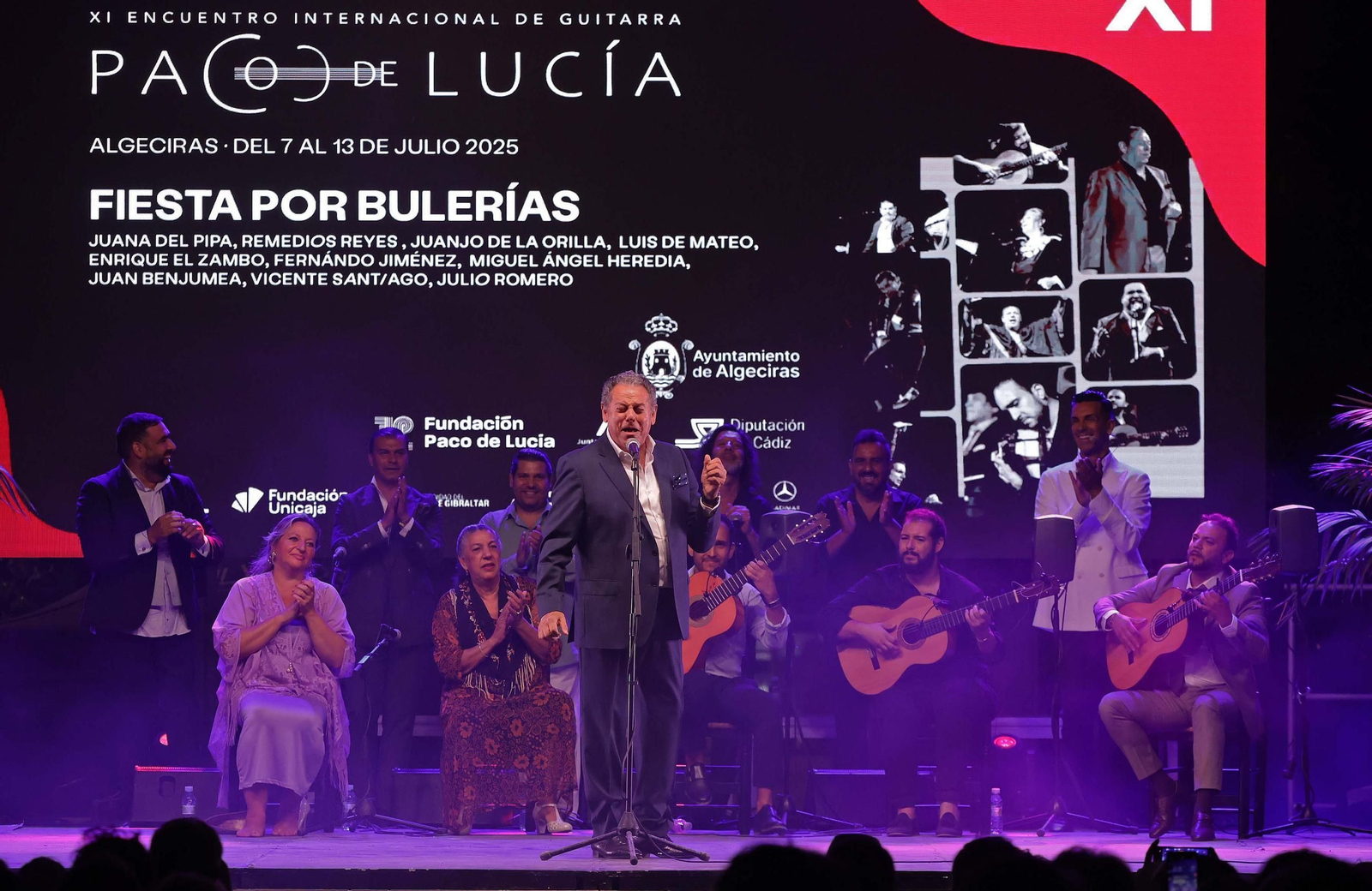 Fotos de la Fiesta por Bulería en el XI Encuentro Internacional de Guitarra Paco de Lucía en Algeciras