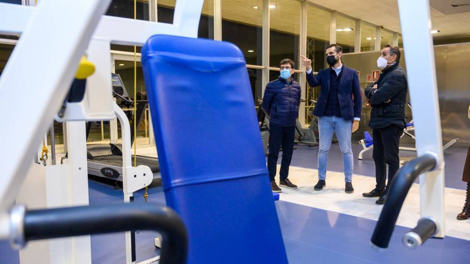 La sala de musculación tiene 400 metros cuadrados.