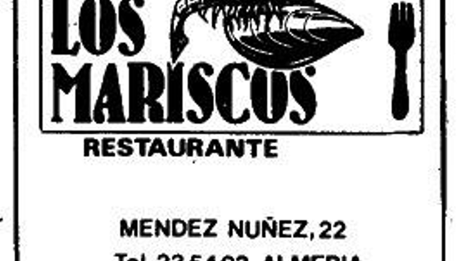 Anuncios de Los Mariscos y del Veracruz, en una guía turística de finales de los ochenta