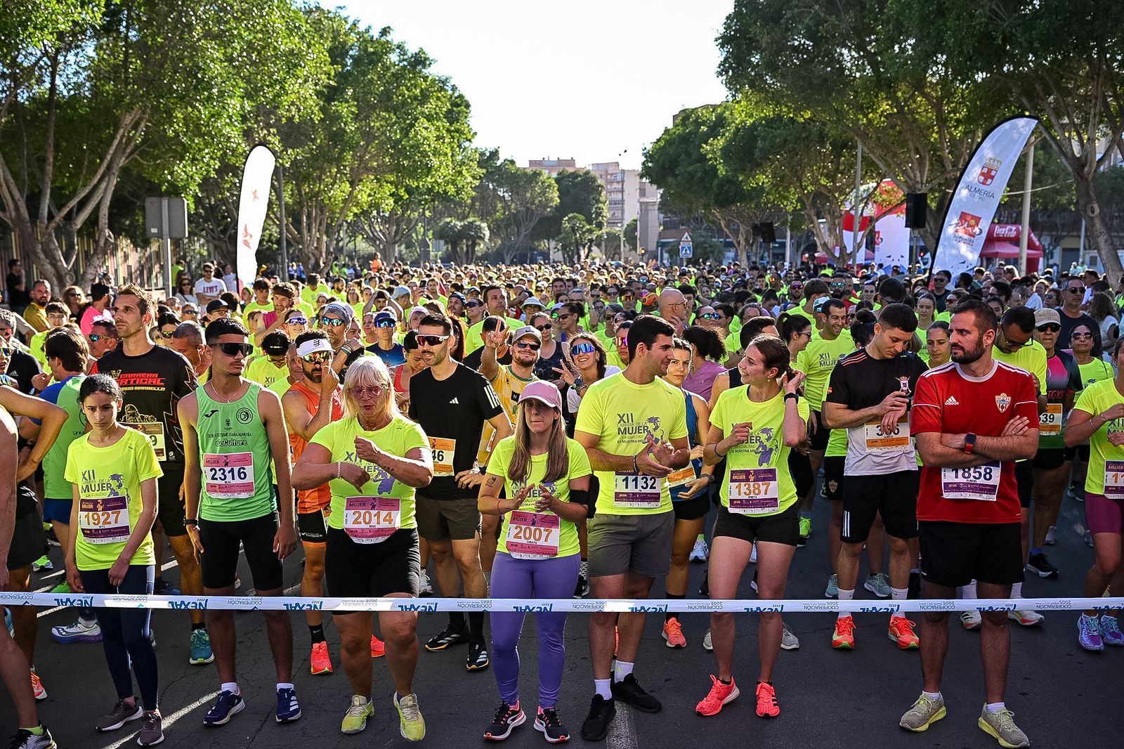Participantes en la prueba.