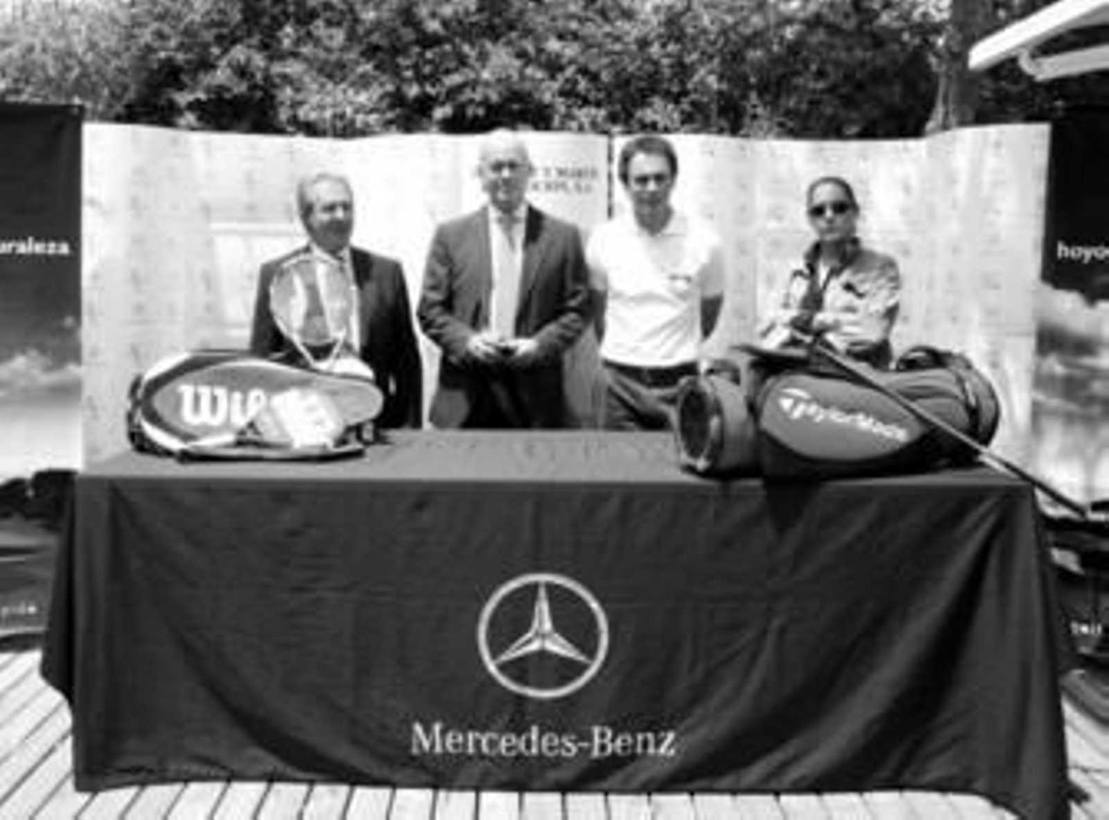 De izquierda a derecha, Pachi Ardanaz, Pedro Weickert, Alberto Díaz Padilla y María Padilla Bolaños.