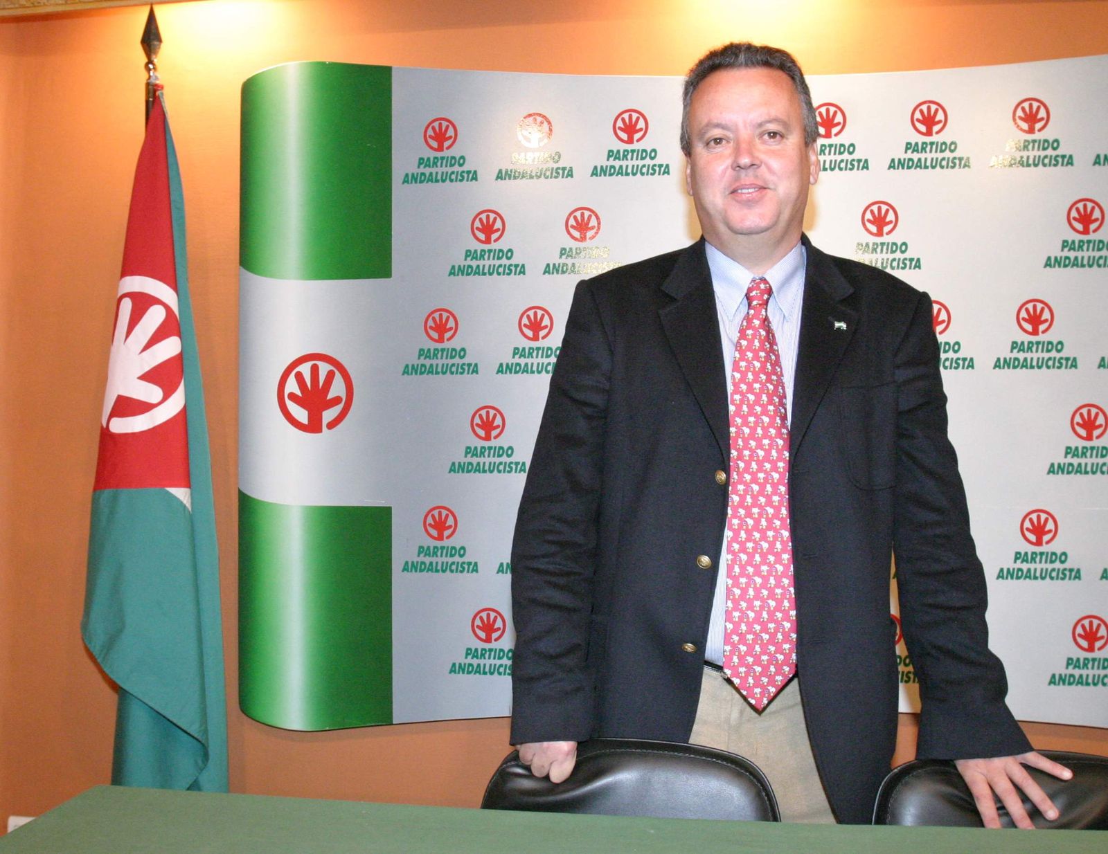 El andalucista Juan Carlos Benavides en su etapada al frente del Partido Andalucista