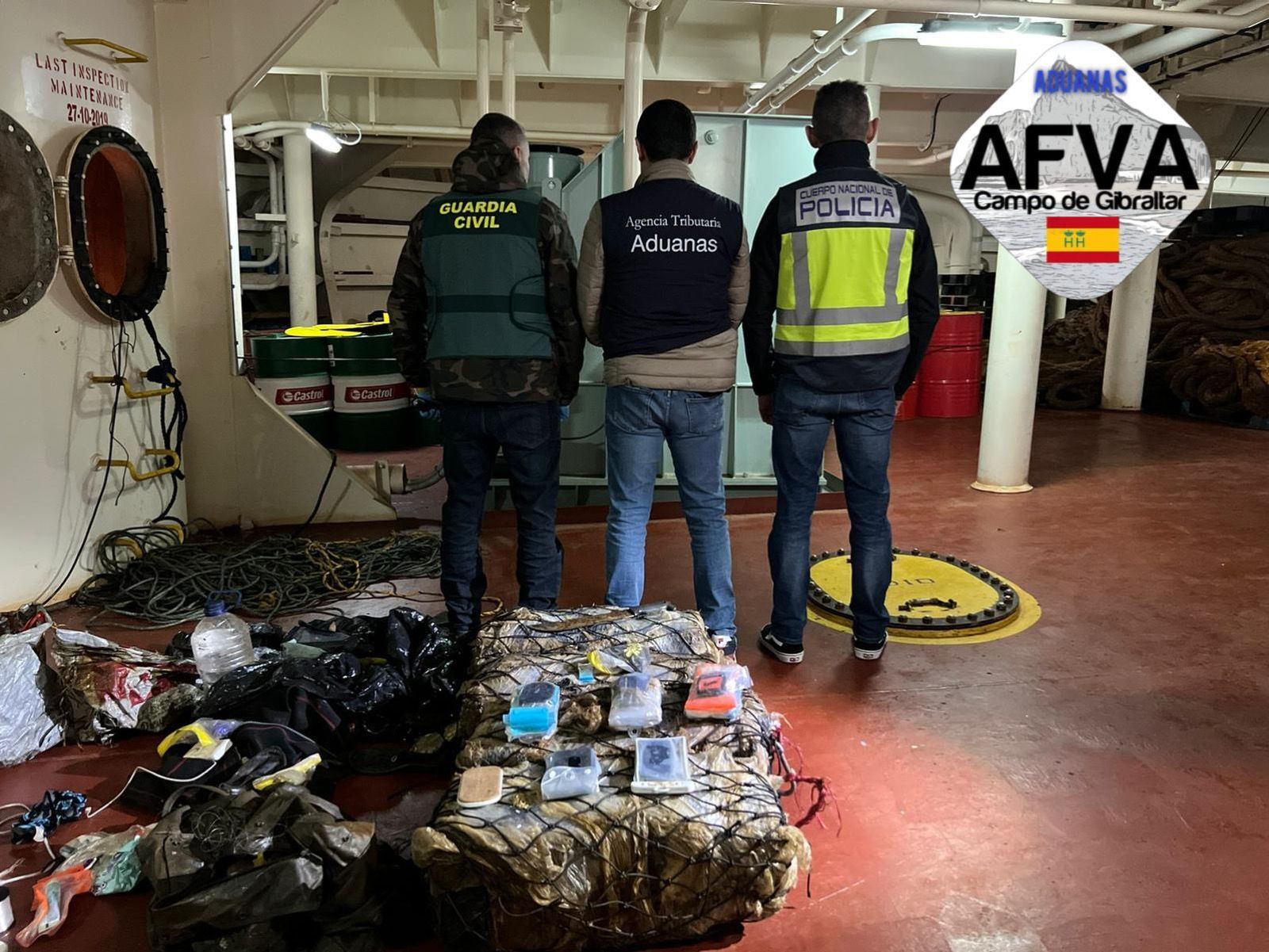 Operación conjunta de la Guardia Civil, Policía Nacional y Vigilancia Aduanera.