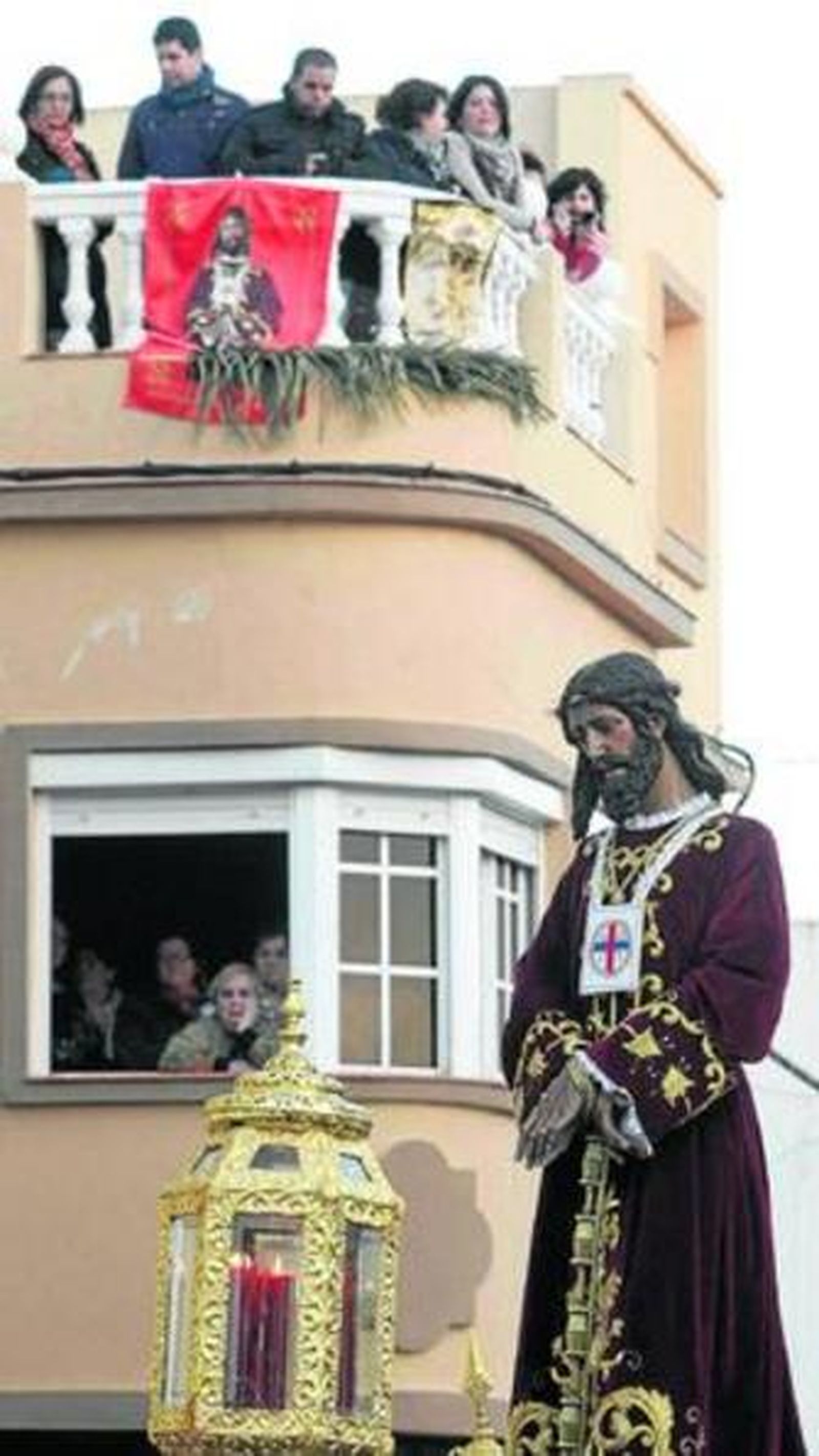 La imagen algecireña de Jesús Cautivo, obra del imaginero Carlos Bravo Nogales.