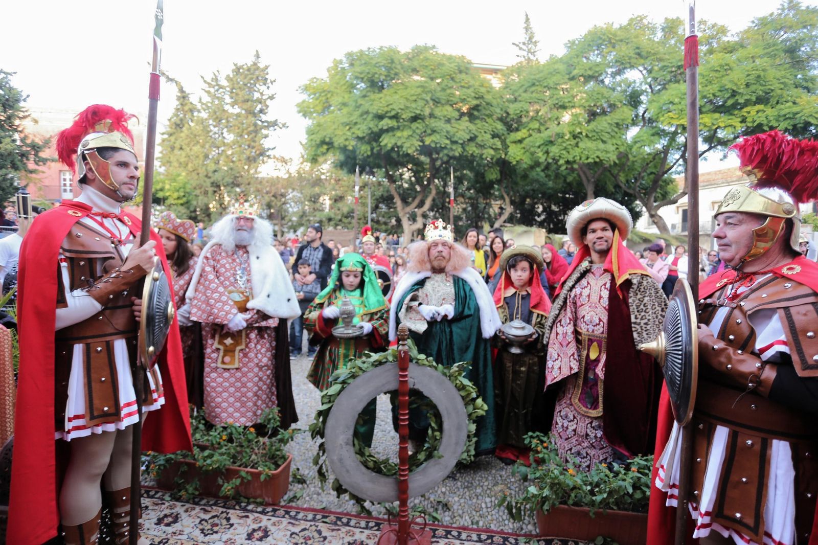 Los soldados romanos, también estuvieron en el recinto.