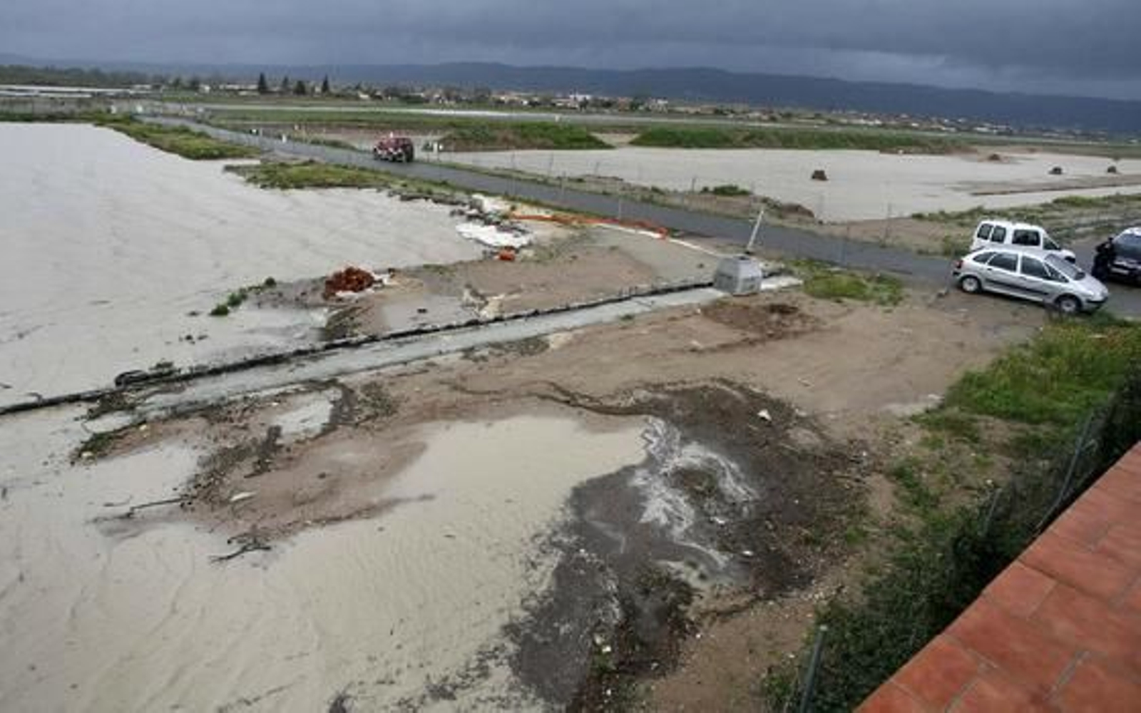 La crecida del río Gualdaquivir inunda algunas zonas de la provincia.