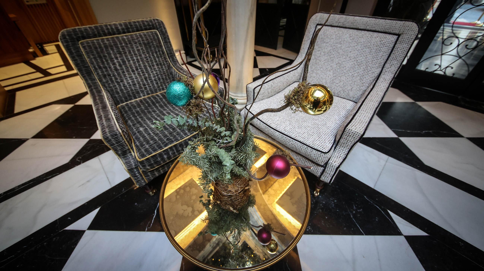 Así es la decoración navideña del Hotel Casa Palacio maría Luisa