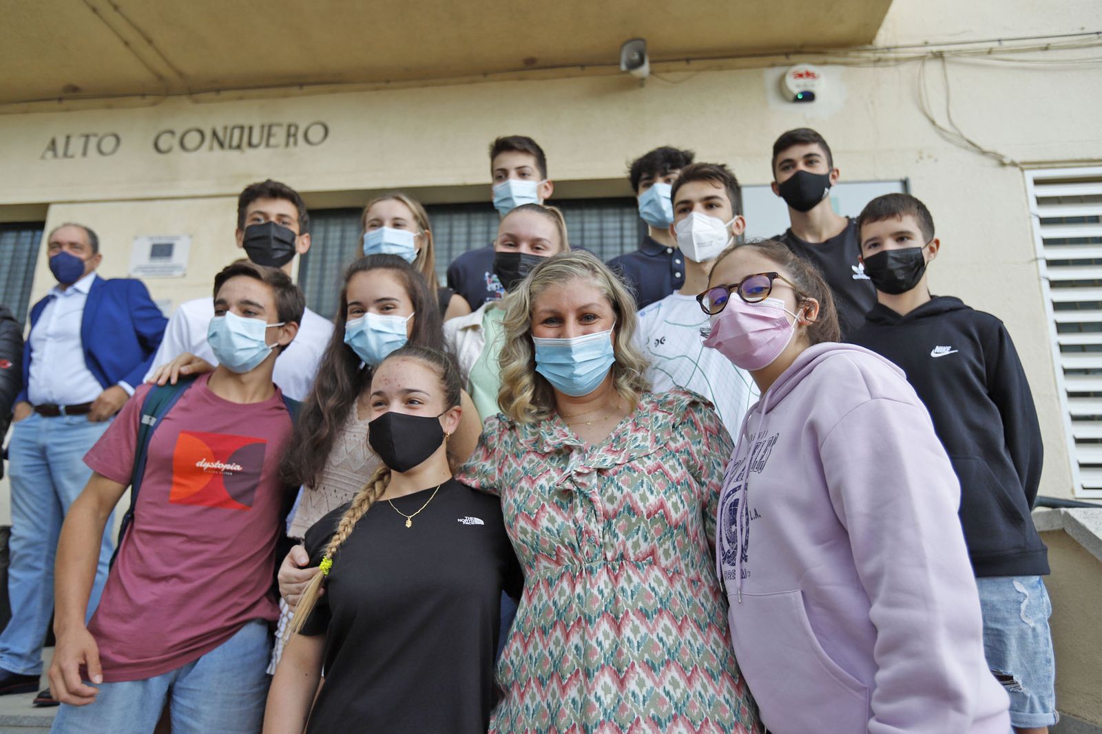 Estela Villalba en el CEEDA de Huelva, situado en el IES Alto Conquero