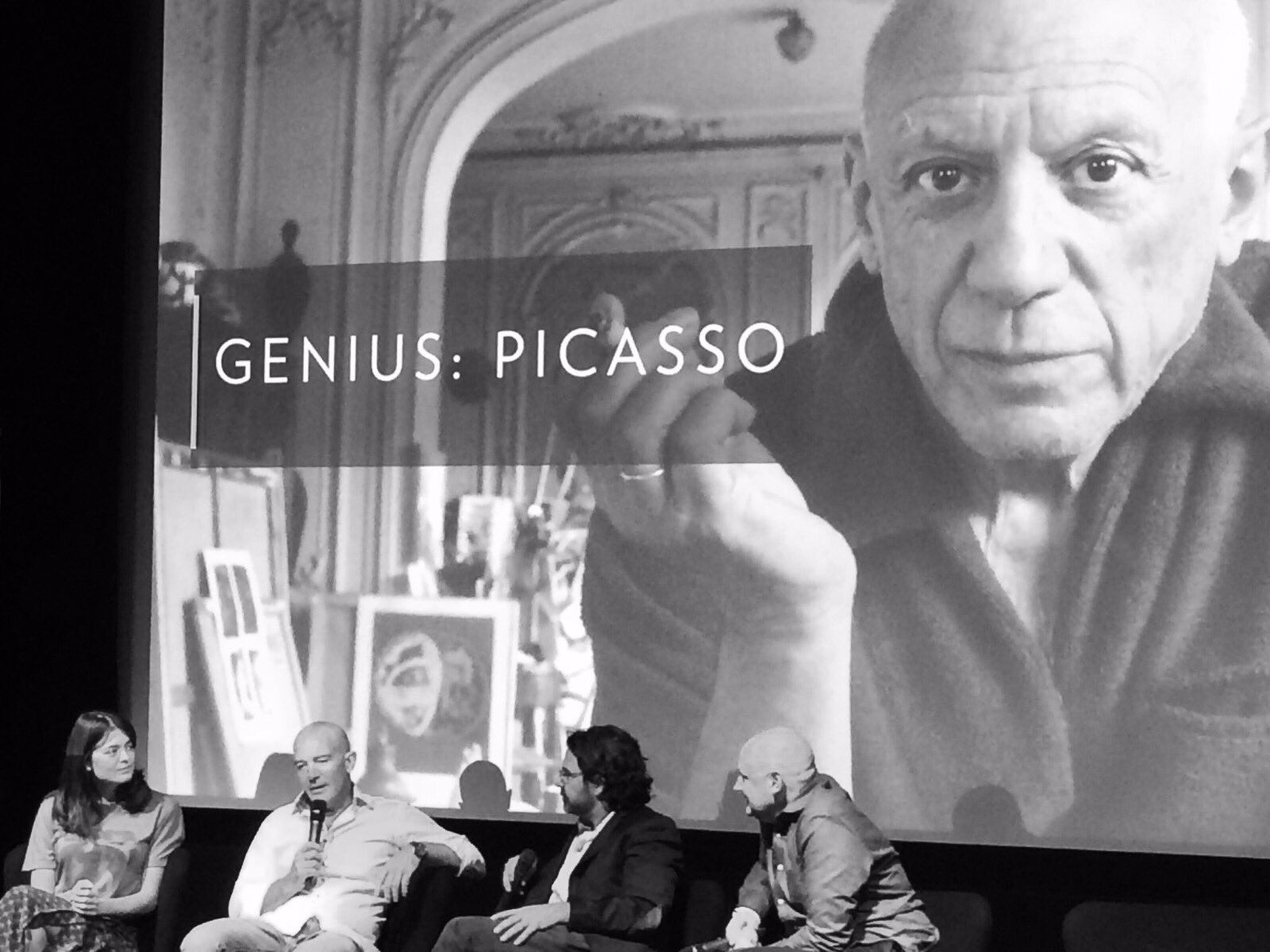 Antonio Banderas, ayer, en Londres, en la presentación de la segunda temporada de 'Genius'.