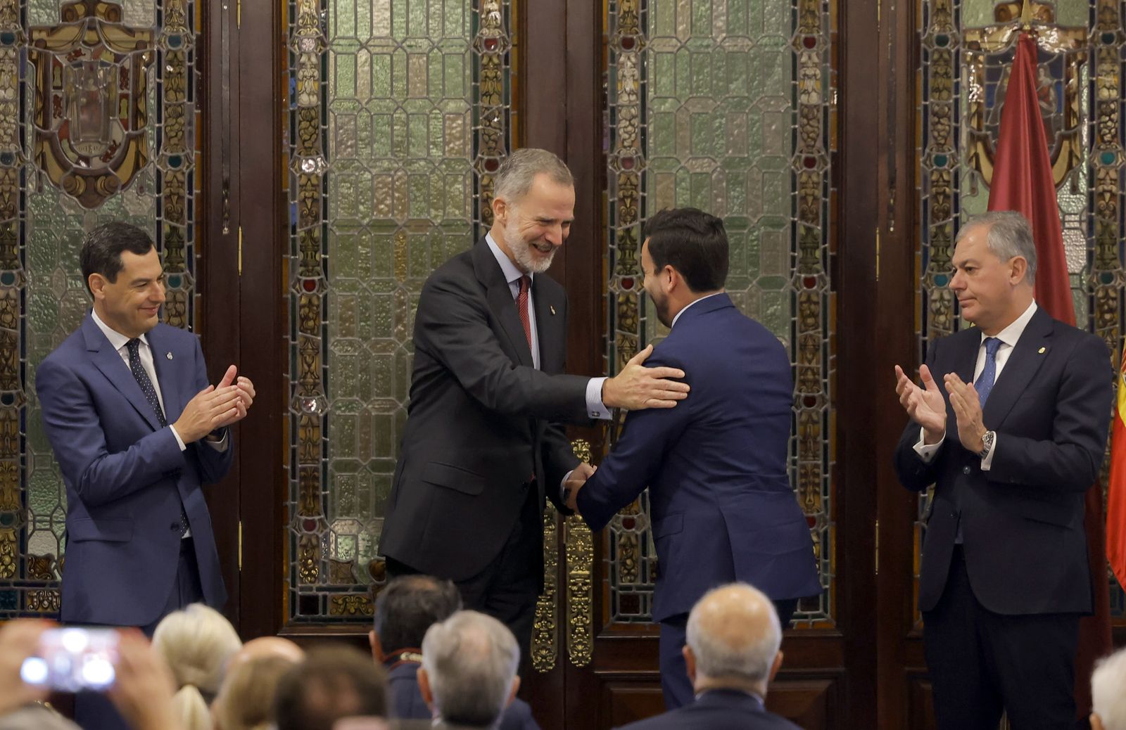 Su Majestad el Rey recibe el IX “Premio contra el Terrorismo Alberto Jiménez Becerril, todas las imágenes
