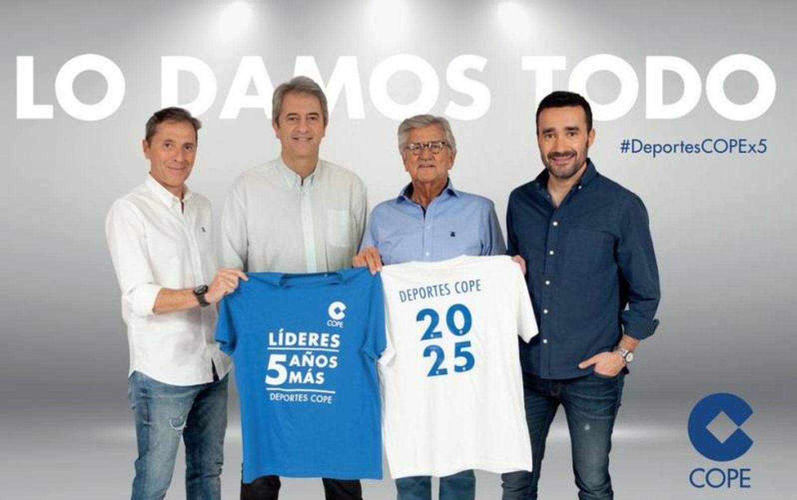 Foto de la renovación de las voces del deporte de COPE